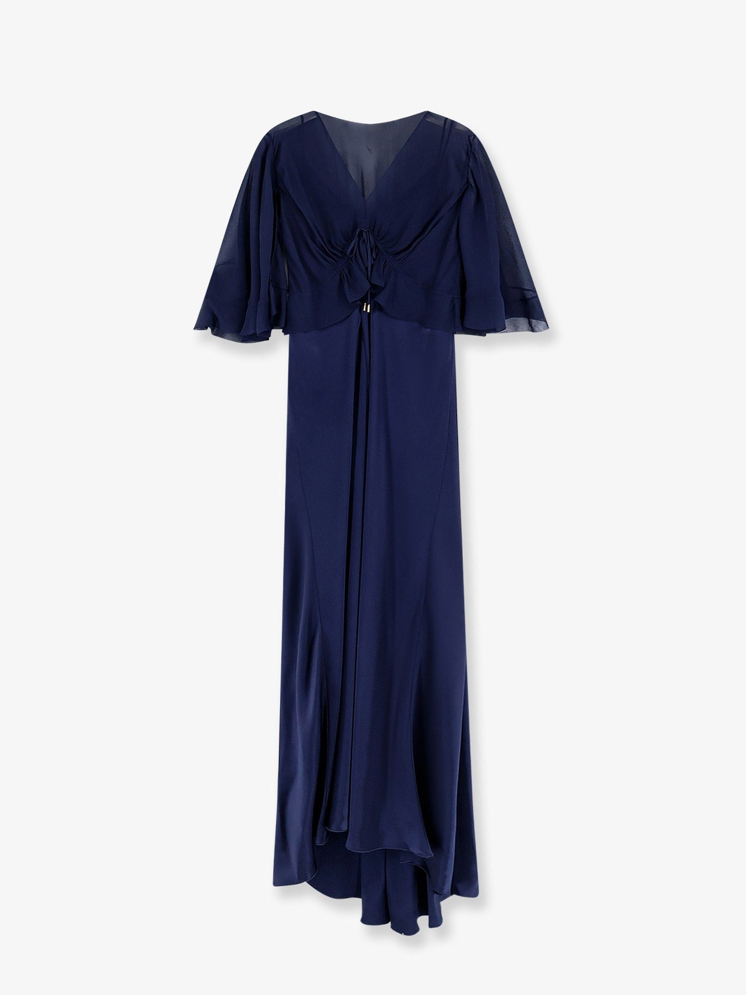 Alberta Ferretti Satin Long Dress Size M / US 6-8 / IT 42-44 - 1 Thumbnail