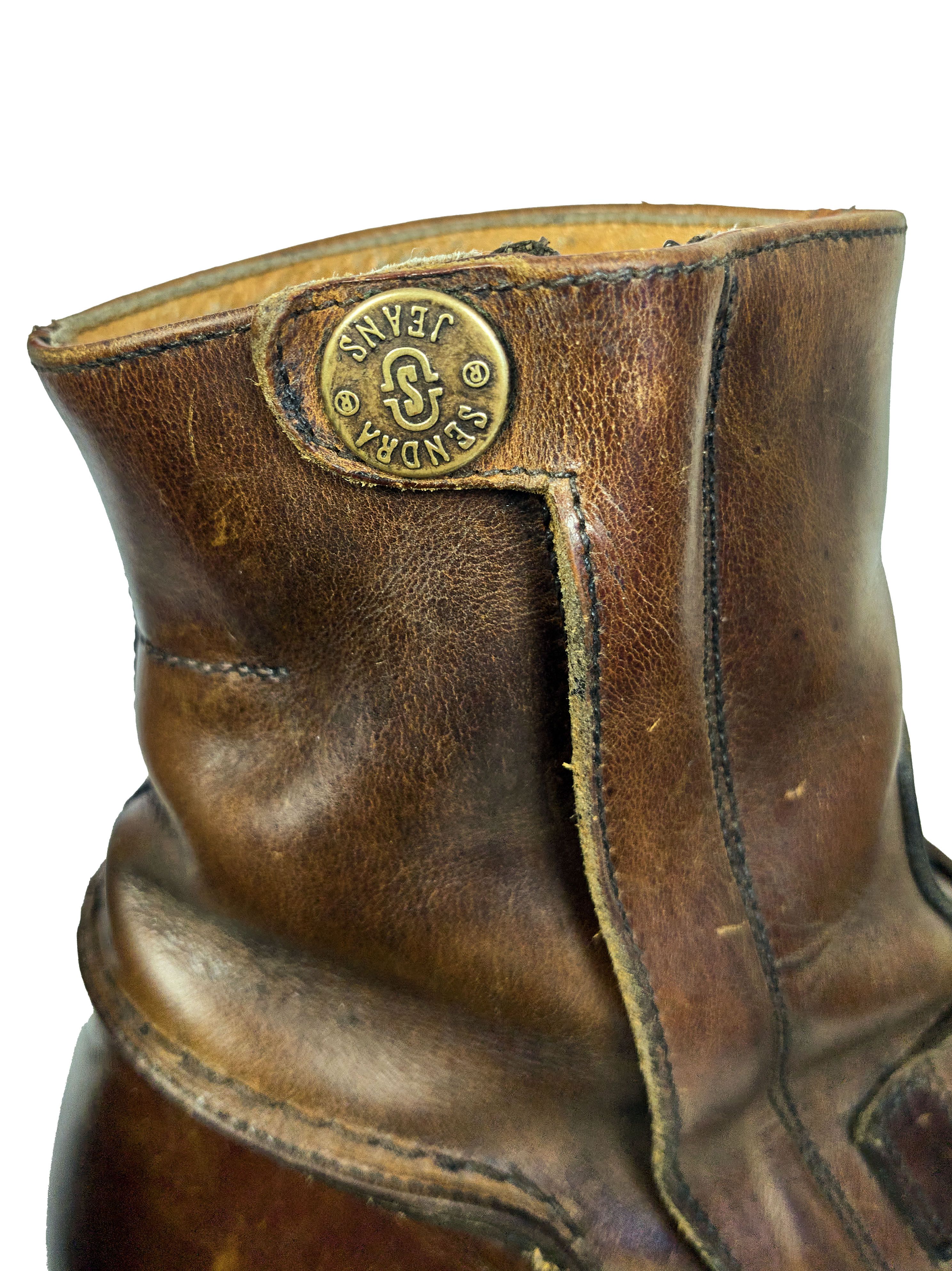 Cowboy Equipment × Genuine Leather × Sendra Sendra Spanish Western women's leather zip boots, buffalo Size US 10 / IT 40 - 9 Thumbnail