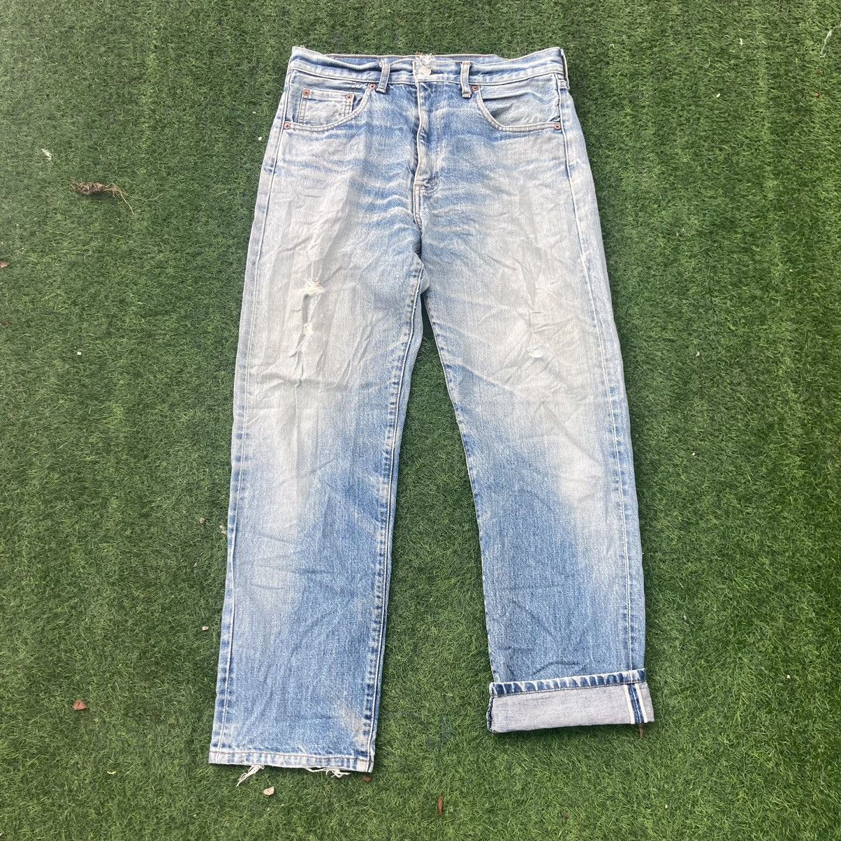 Levi's LEVI’S BIG E 502 XX SELVEDGE DISTRESSED JEANS Size US 33 - 2 Thumbnail