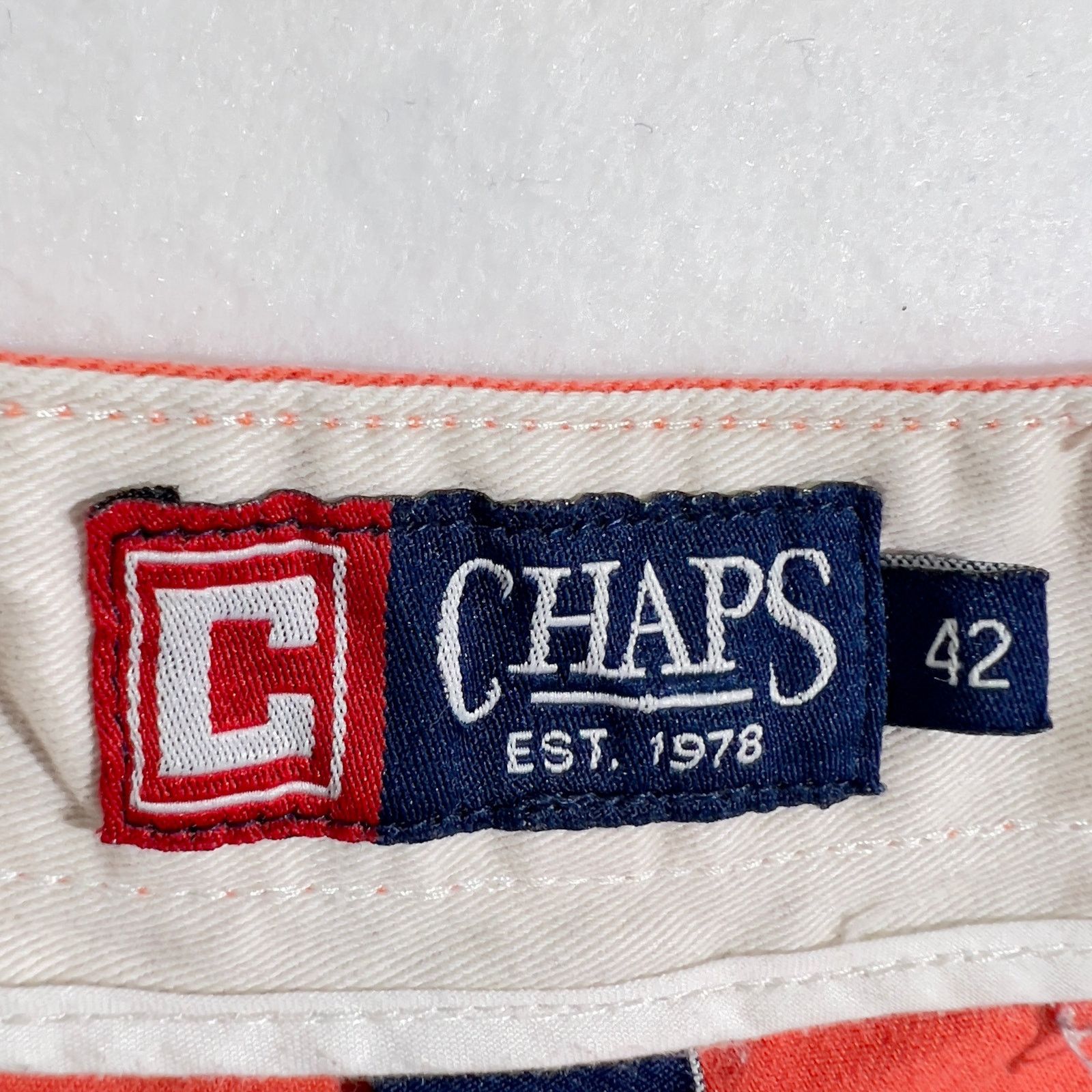 Chaps Chaps Chino Shorts Men's W42 CORAL Color 100% Cotton College Size US 42 / EU 58 - 2 Thumbnail
