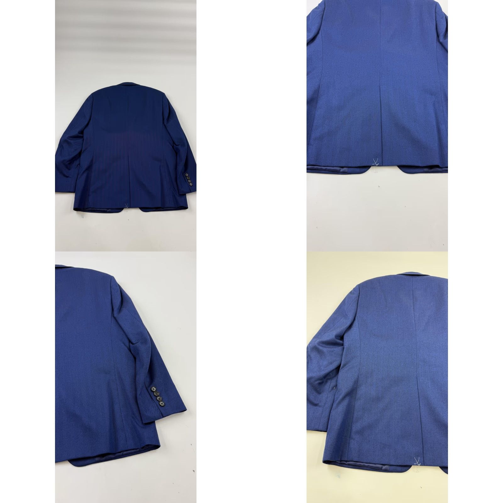 Ralph Lauren LRL Ralph Lauren Blazer Mens 38R Blue Herringbone Two Button Sport Coat Lined Size 38R - 8 Thumbnail