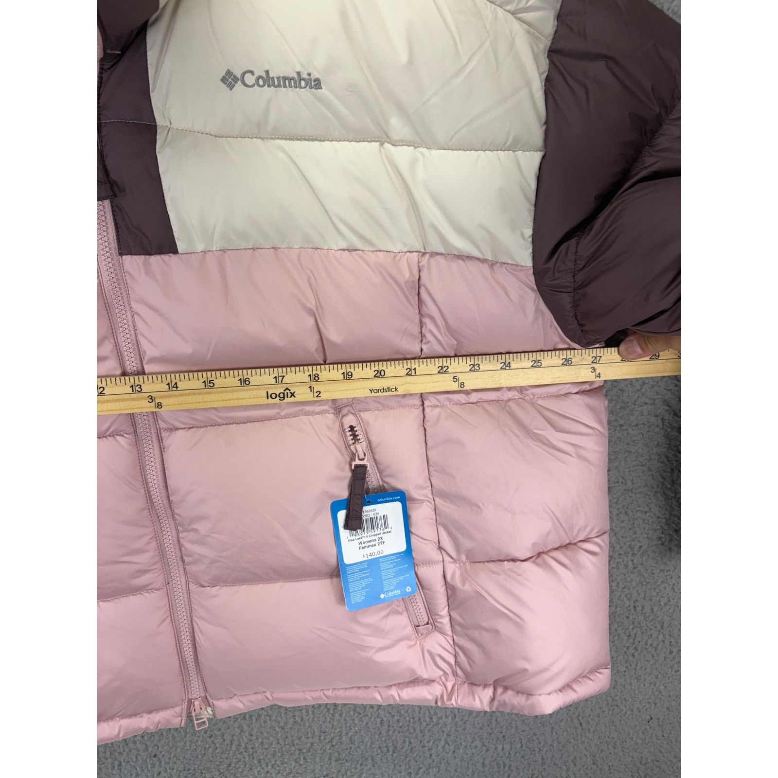 Columbia Columbia Pike Lake II Crop Puffer Jacket Women 2X Pink Size XXL / US 16-18 / IT 52-54 - 4 Thumbnail
