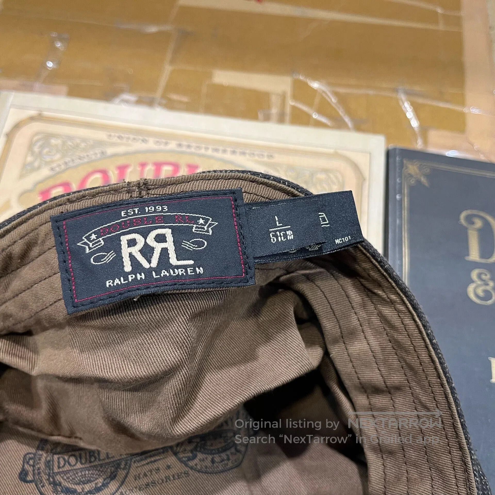 RRL Ralph Lauren vintage plaid newsboy cap for men. Size ONE SIZE - 7 Thumbnail