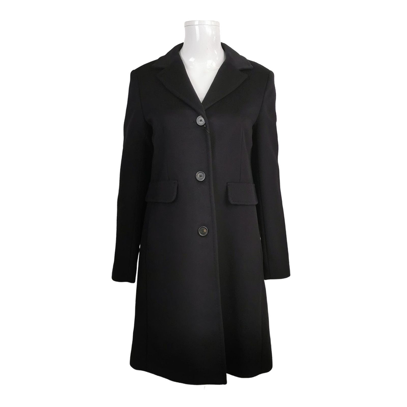 Weekend Max Mara Weekend Max Mara Wool Lapel Belted Coat US8 Size S / US 4 / IT 40 - 1 Thumbnail