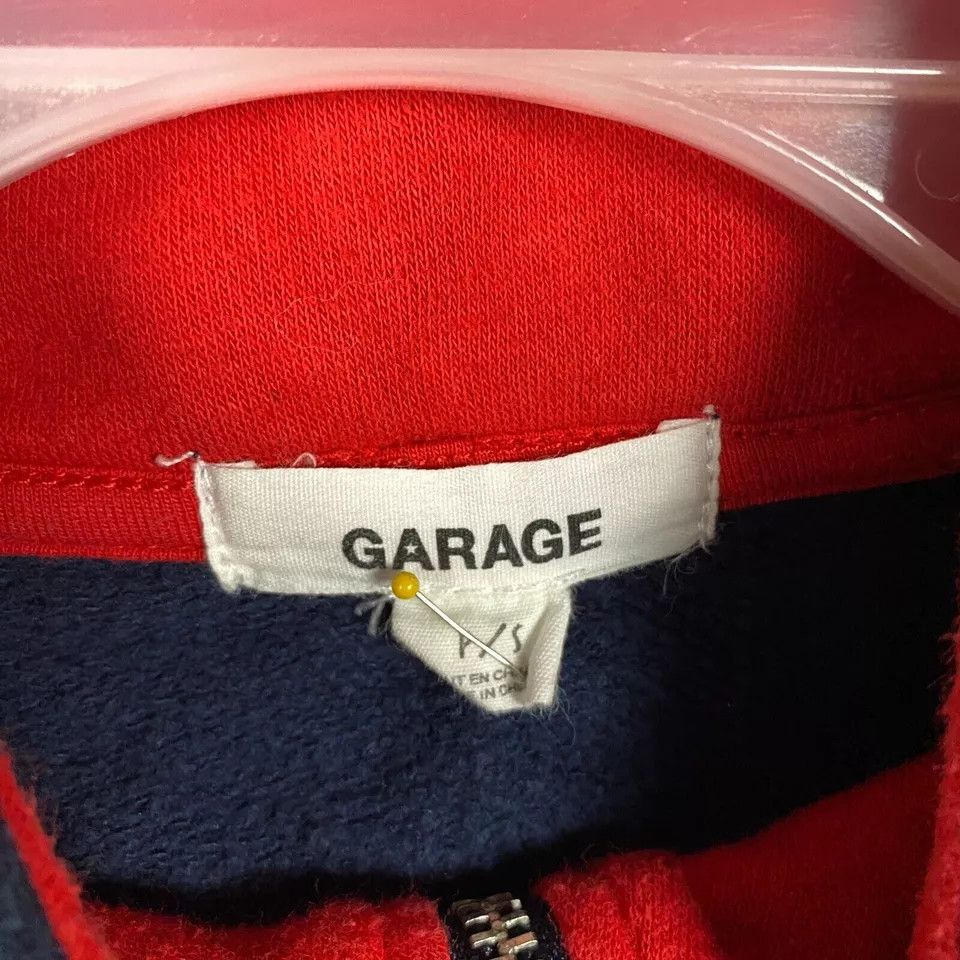 Garage Garage Sweatshirt Women's Petite Small 1/4 Zip Cotton Blend Size S / US 4 / IT 40 - 3 Thumbnail