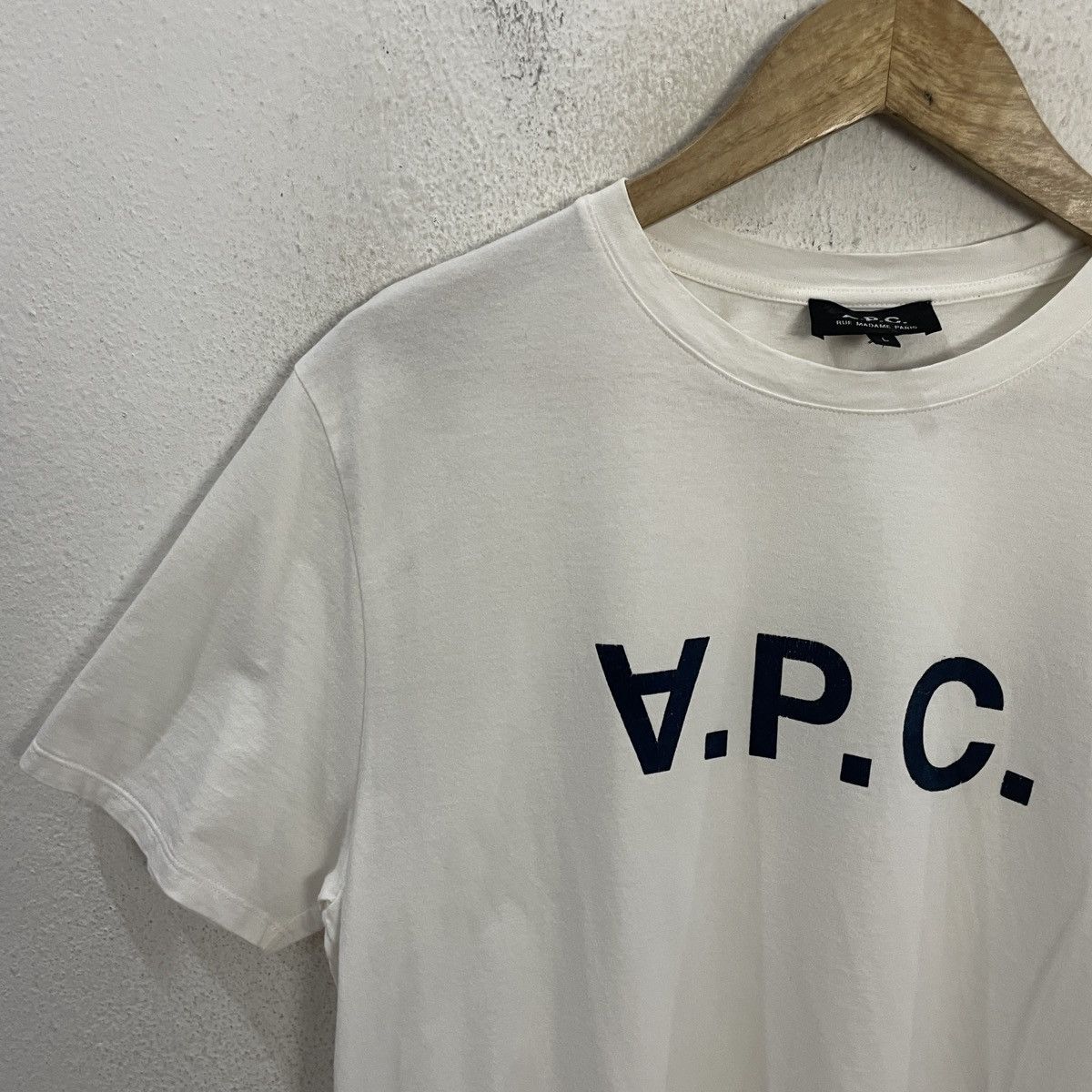 A.P.C. Vintage A.P.C. Big Logo Crewneck T-shirt Size US M / EU 48-50 / 2 - 3 Thumbnail