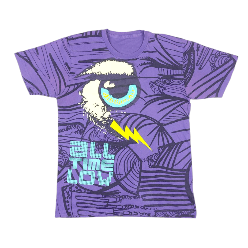Band Tees × Vintage Vintage Y2K All Time Low Band AOP MySpace Era USA TEE Size US M / EU 48-50 / 2 - 2 Thumbnail