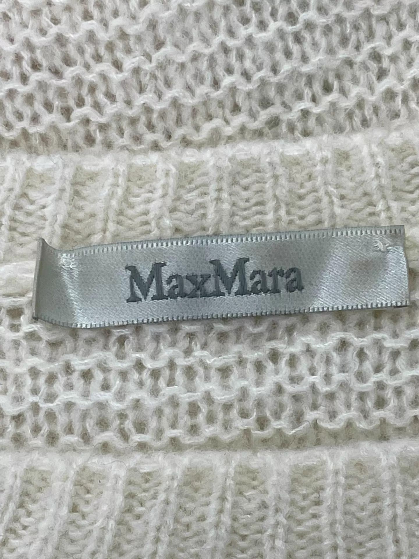 Max Mara MaxMara white cashmere knit crewneck sweater S new Size S / US 4 / IT 40 - 3 Thumbnail