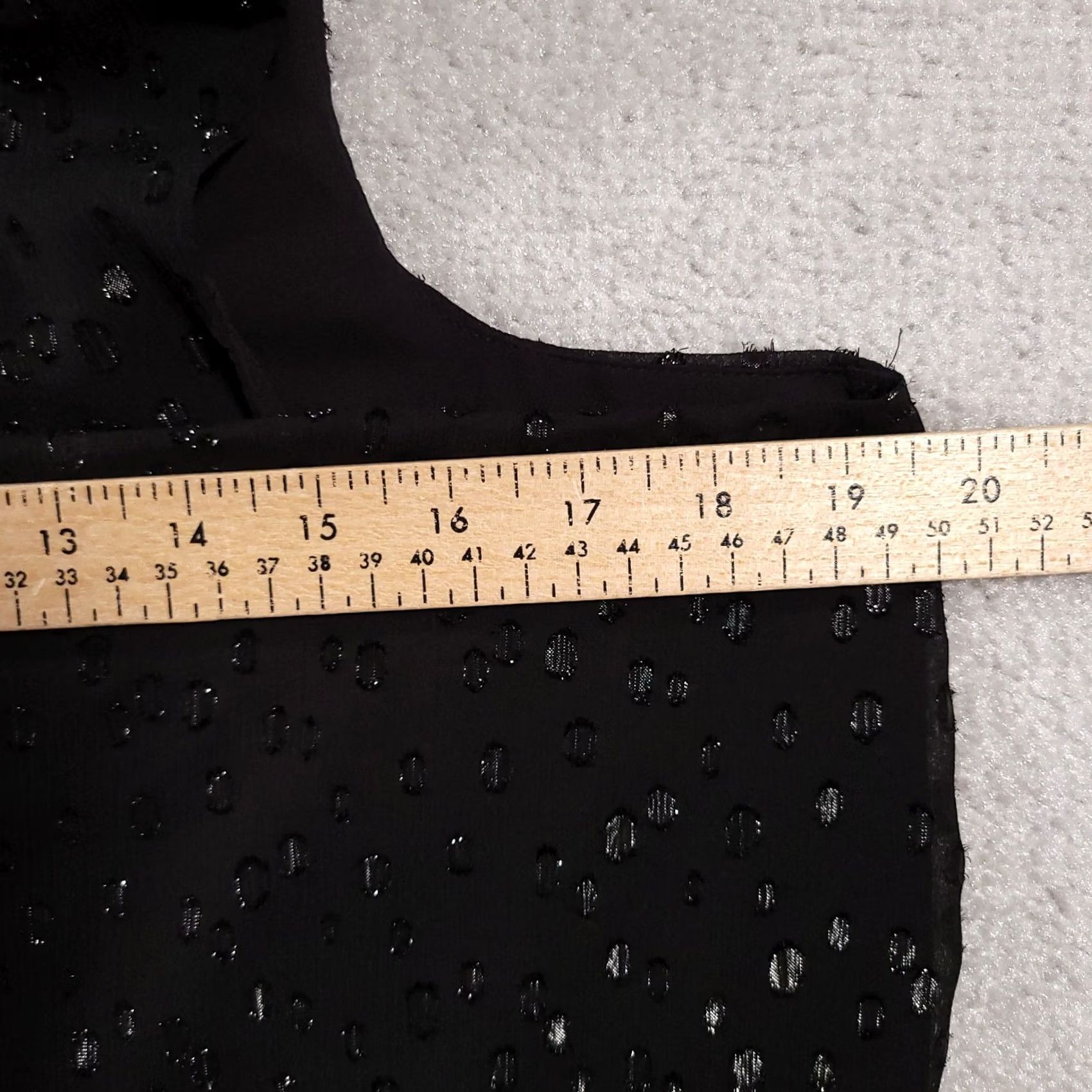Apt. 9 Apt 9 Blouse Shirt Women's Medium Black Sleeveless Lined Textured Polyester Size M / US 6-8 / IT 42-44 - 5 Thumbnail