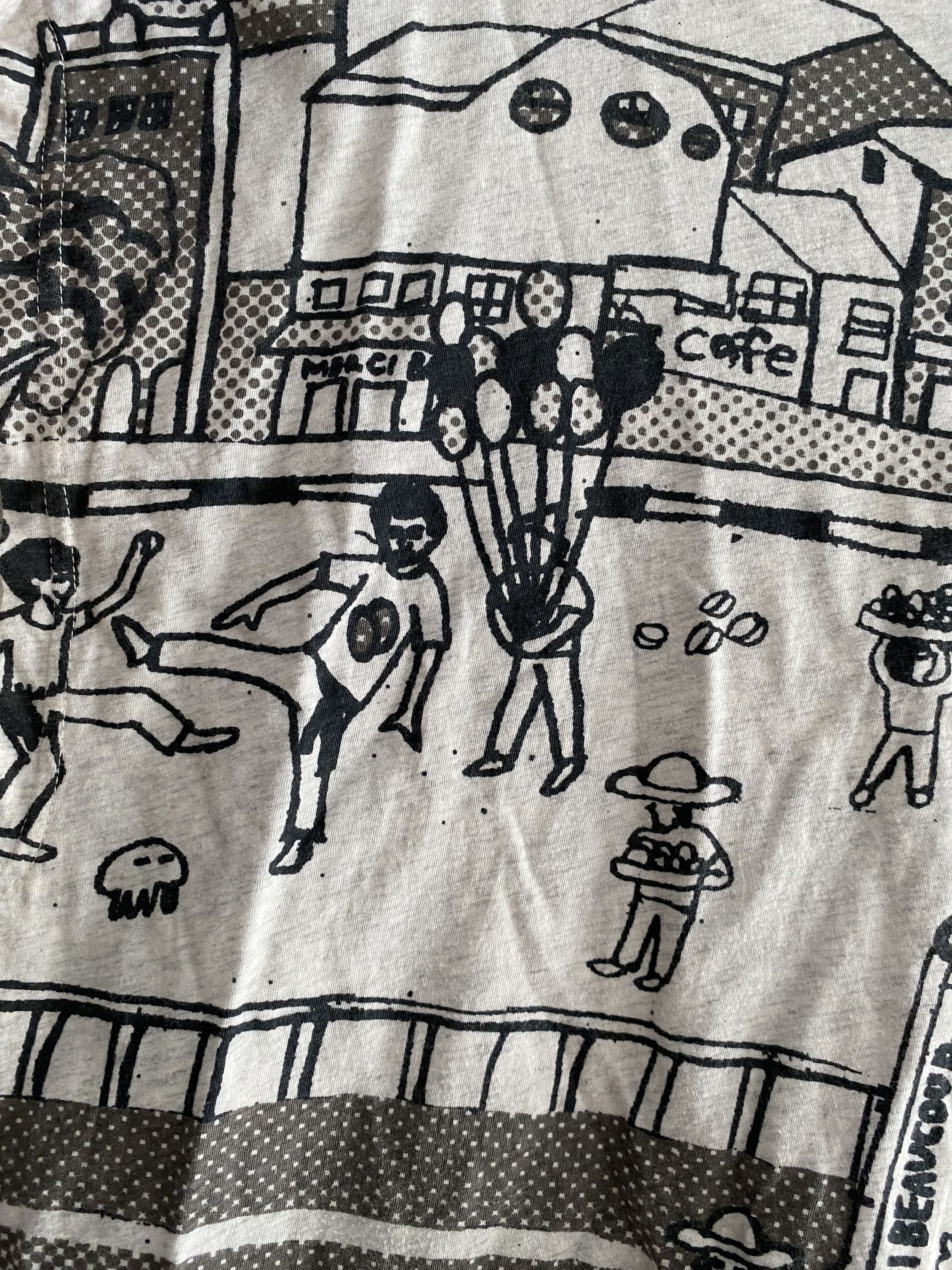 Japanese Brand × Vintage × mercibeaucoup Issey miyake Mercibeaucoup art all over print tee Size US M / EU 48-50 / 2 - 5 Thumbnail