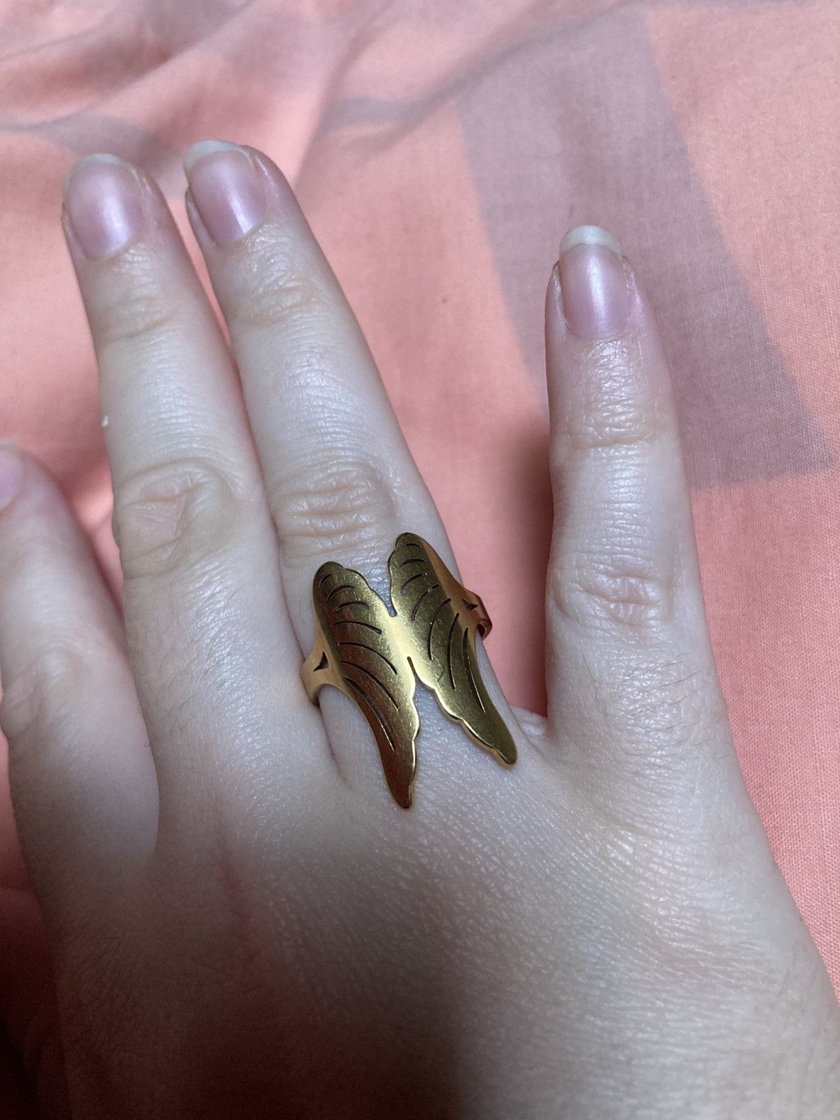 Other Angel wings stainless steel ring Size ONE SIZE - 1 Thumbnail