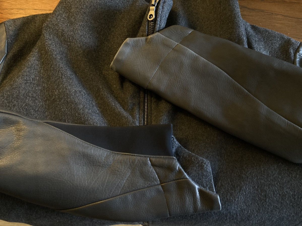 Devoa Wool Jacket W/ Leather Sleeves Size US L / EU 52-54 / 3 - 10 Thumbnail