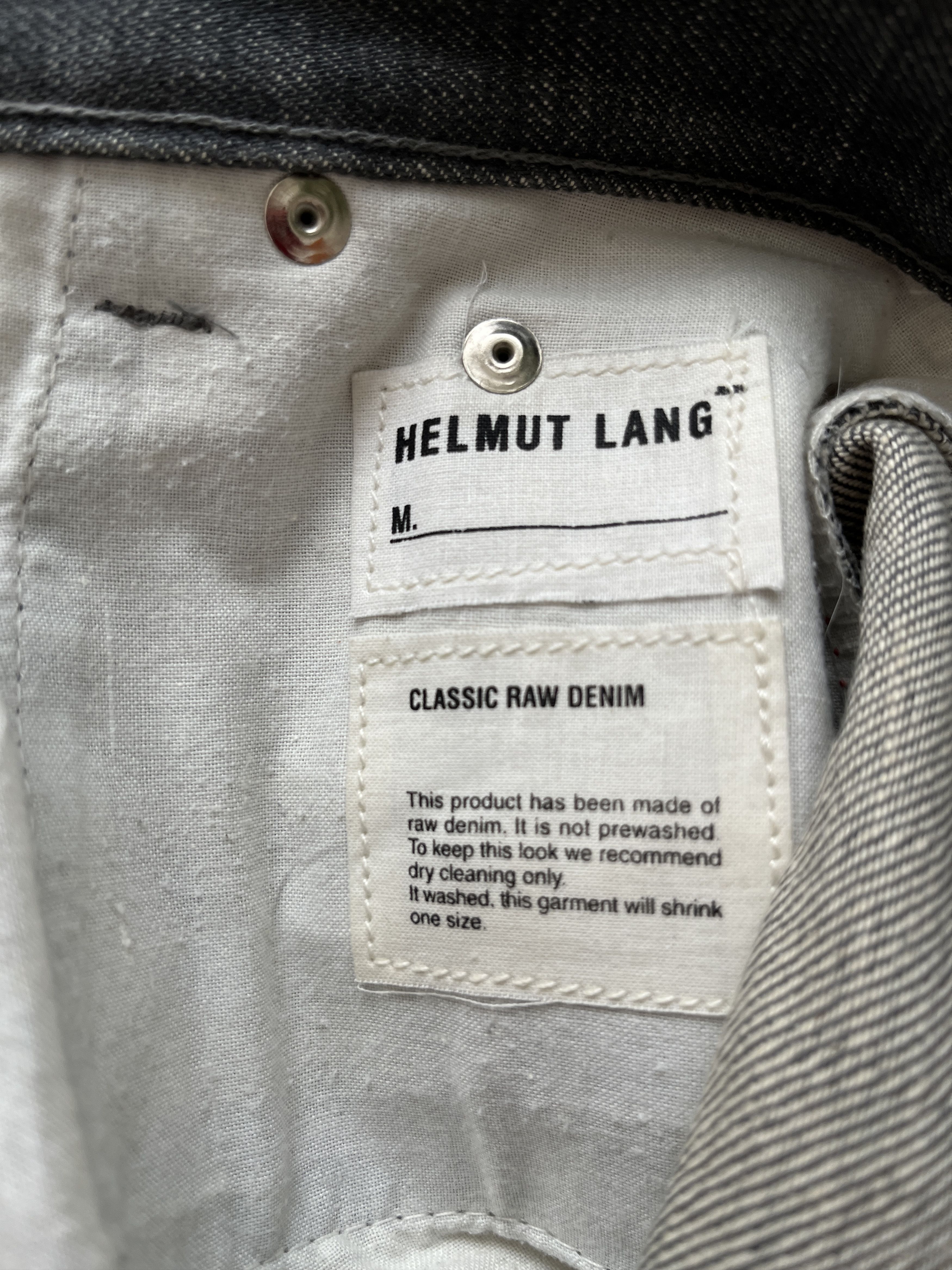 Helmut Lang ⚡️QUICK SALE⚡️Helmut Lang Raw Denim Grey Jeans Pants Size US 27 - 3 Thumbnail