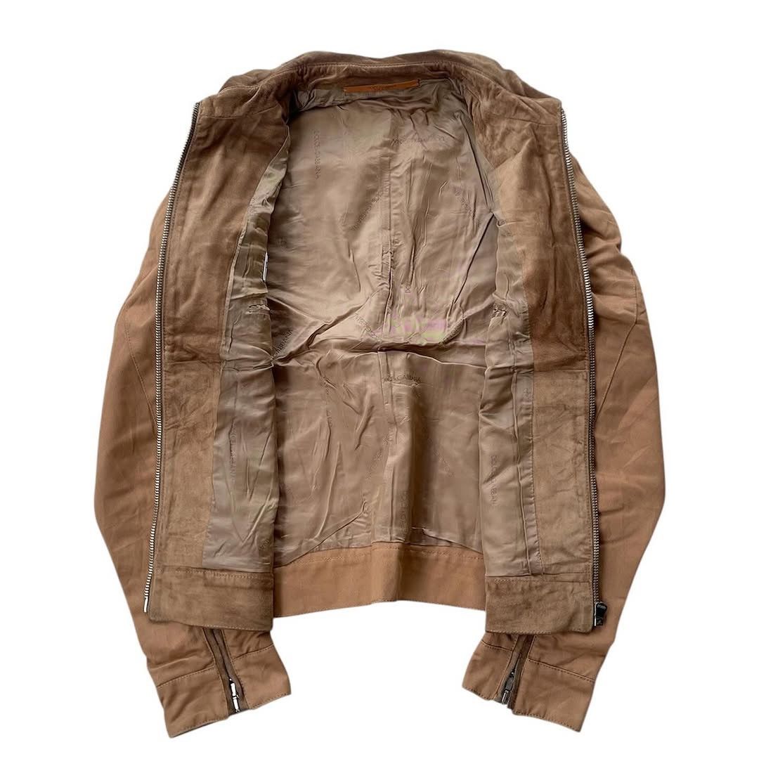 Dolce & Gabbana ⚡️QUICKSALE⚡️00’s Archive Dolce & Gabbana Camel Suede Jacket Size US M / EU 48-50 / 2 - 8 Thumbnail