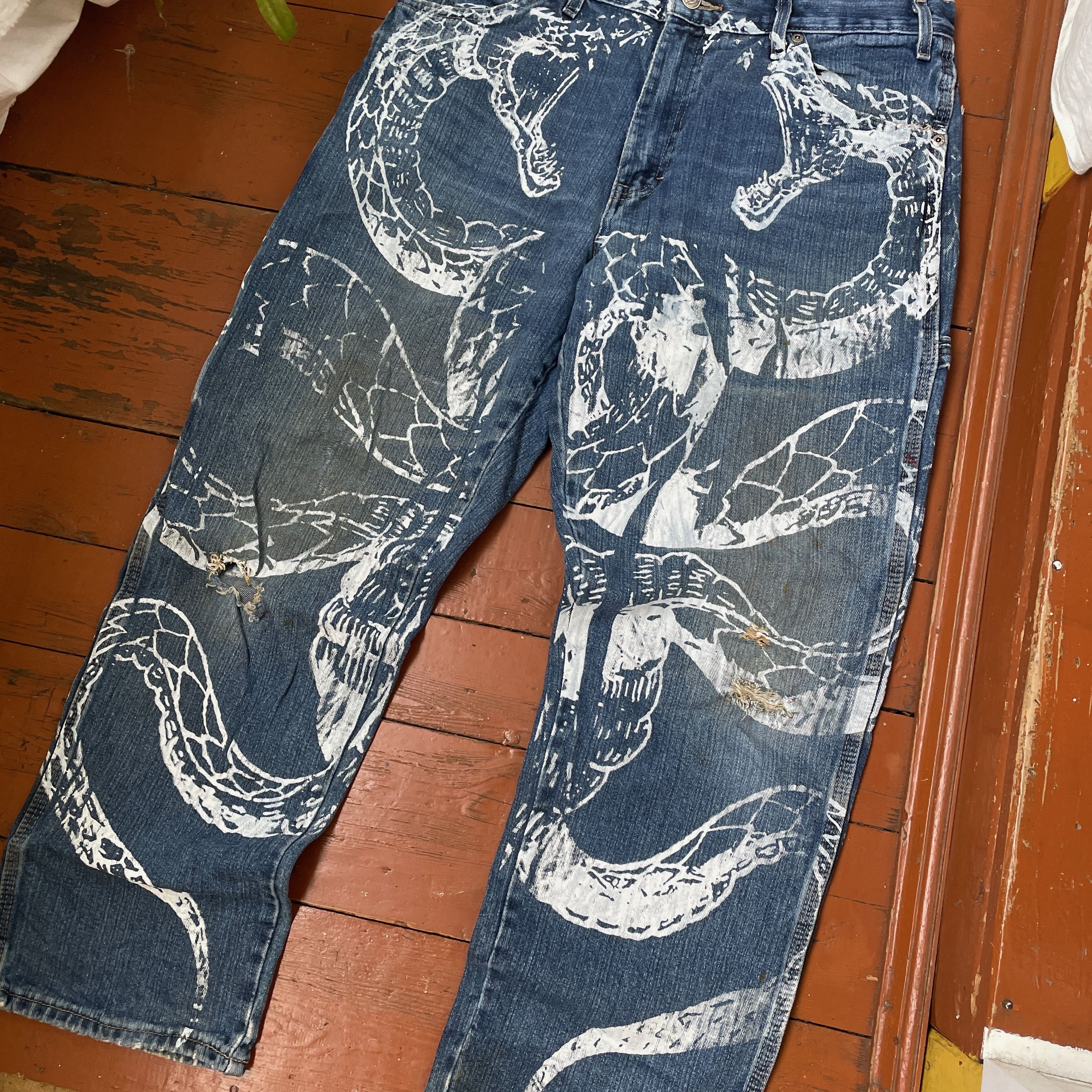 Dickies Dickies Custom Jeans Baggy japanese style opium y2k faded Size US 34 / EU 50 - 7 Thumbnail