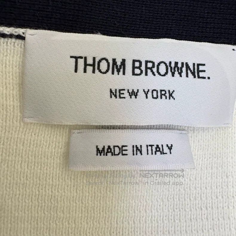Thom Browne Thom Browne Red and White Four Stripe Knit Cardigan Size US L / EU 52-54 / 3 - 7 Thumbnail