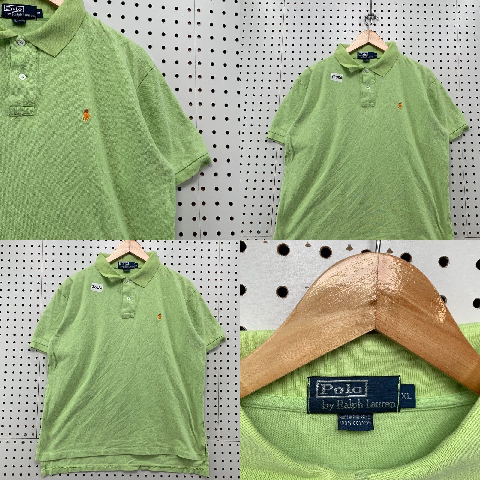 Polo Ralph Lauren Polo Ralph Lauren Polo Shirt Green Orange Pony Fits Mens Large Collared Size US L / EU 52-54 / 3 - 8 Thumbnail