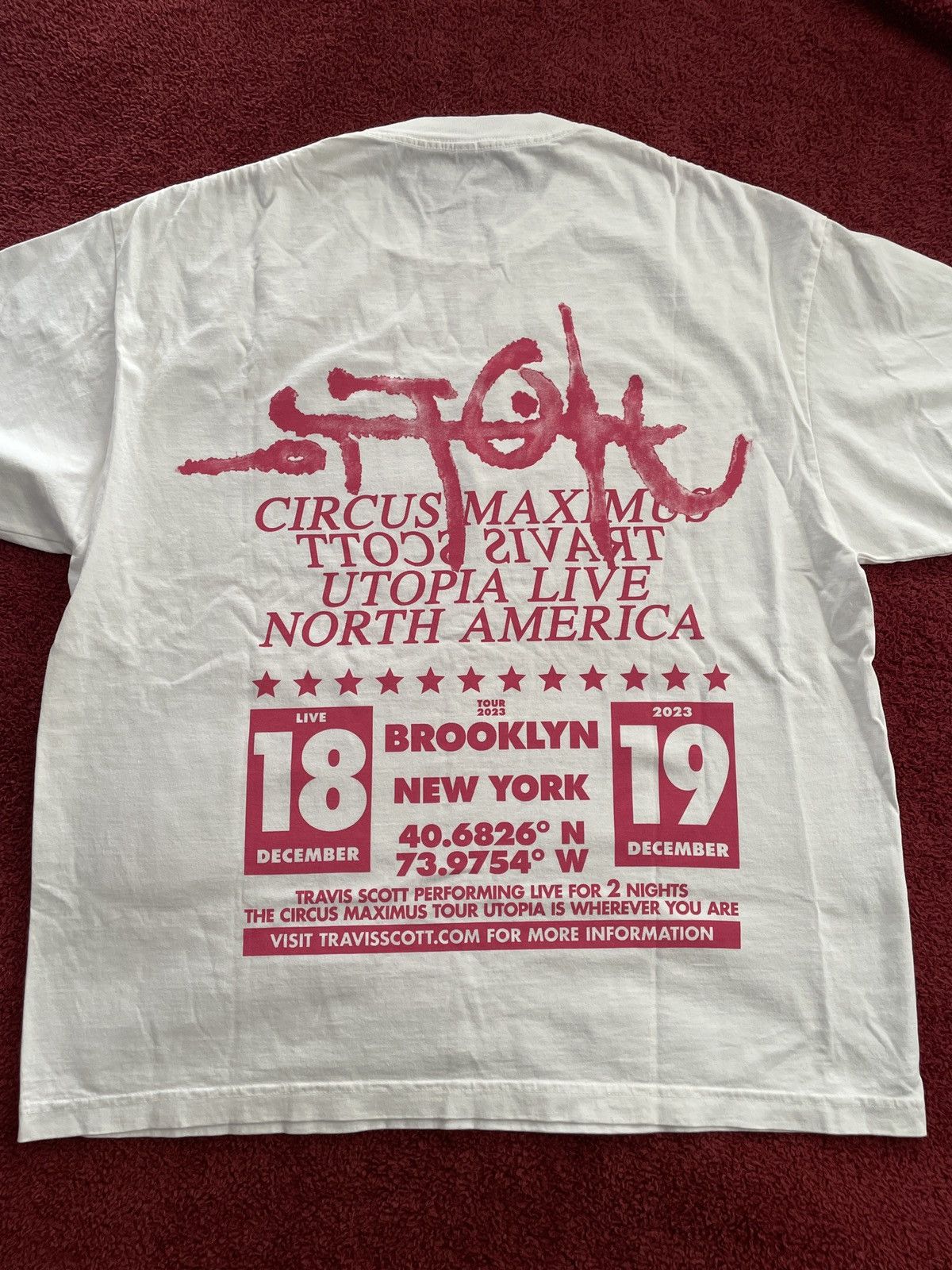 Travis Scott Circus Maximus Brooklyn Tee Size US XL / EU 56 / 4 - 1 Thumbnail