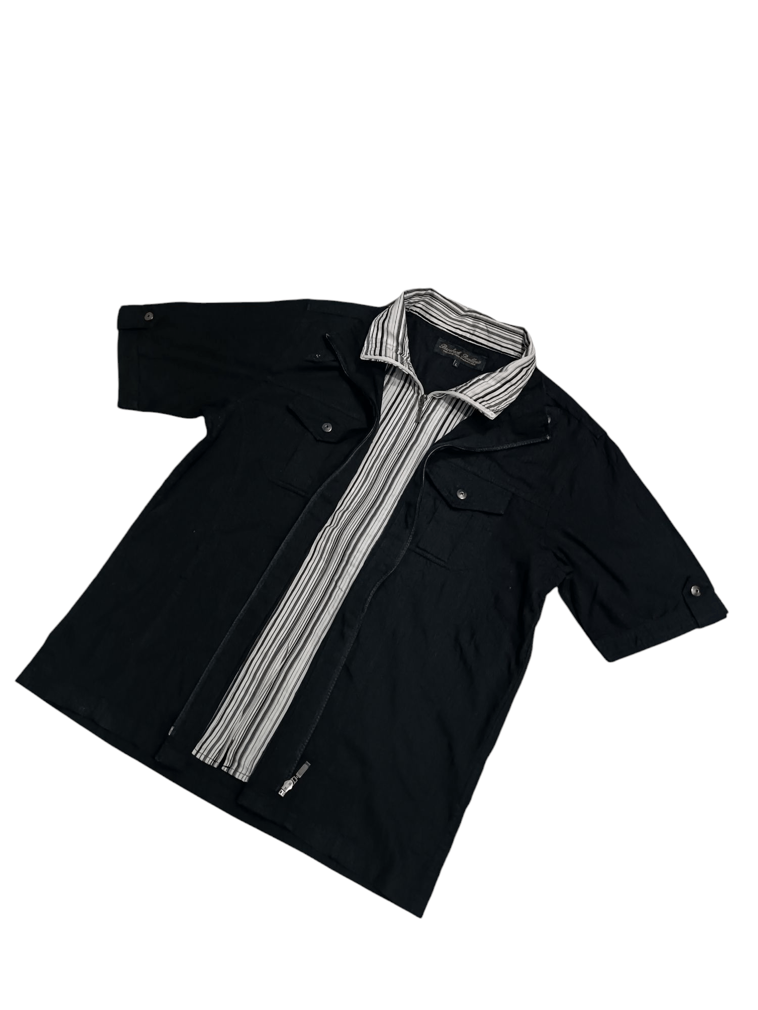 Japanese Brand × Seditionaries Japanese Brand Double Layer Zip Up Shirt Size US L / EU 52-54 / 3 - 6 Thumbnail