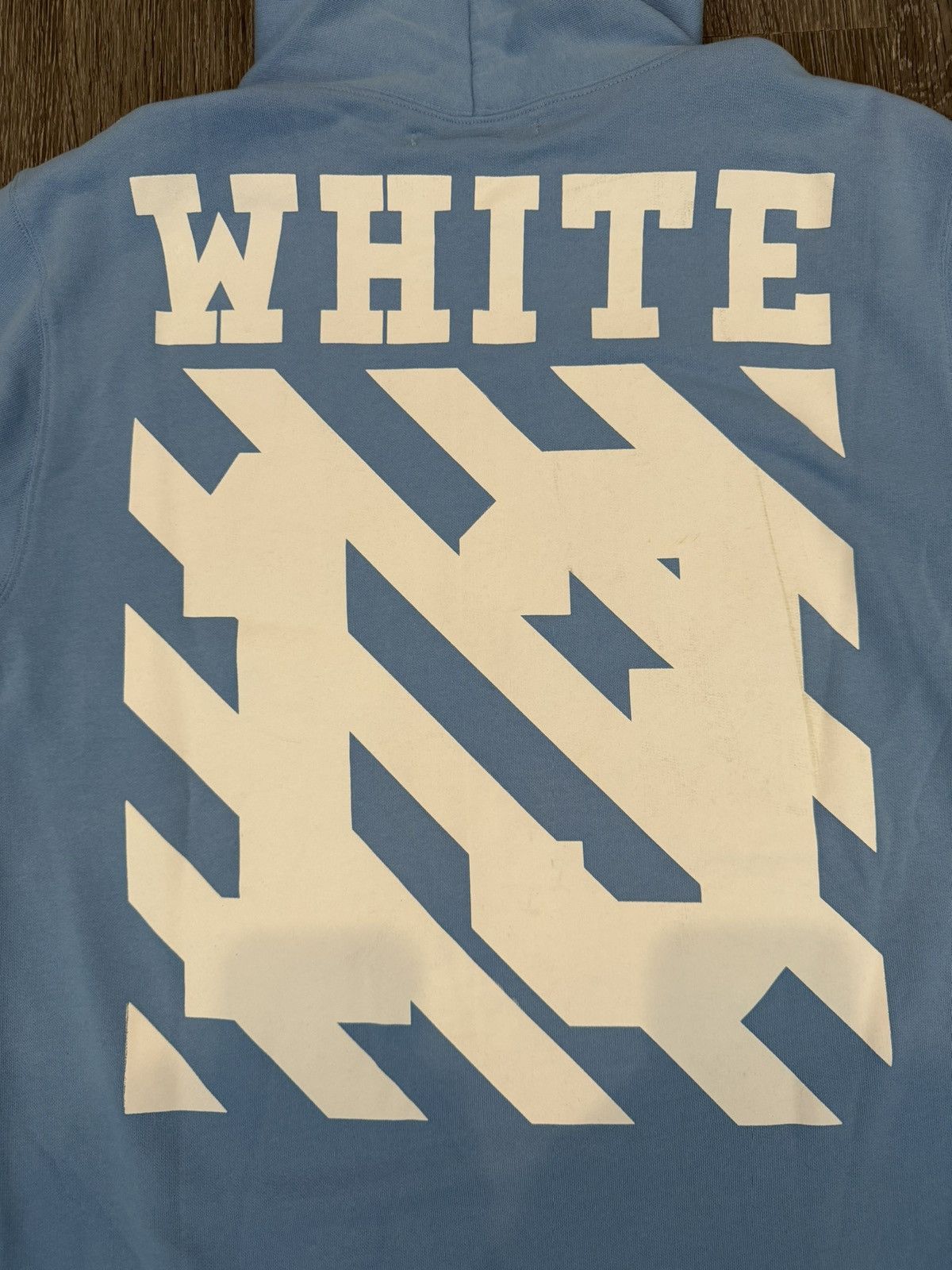 Off-White Off White GRAIL FW14 Caravaggio Hoodie Light Blue Size Large Size US L / EU 52-54 / 3 - 12 Thumbnail