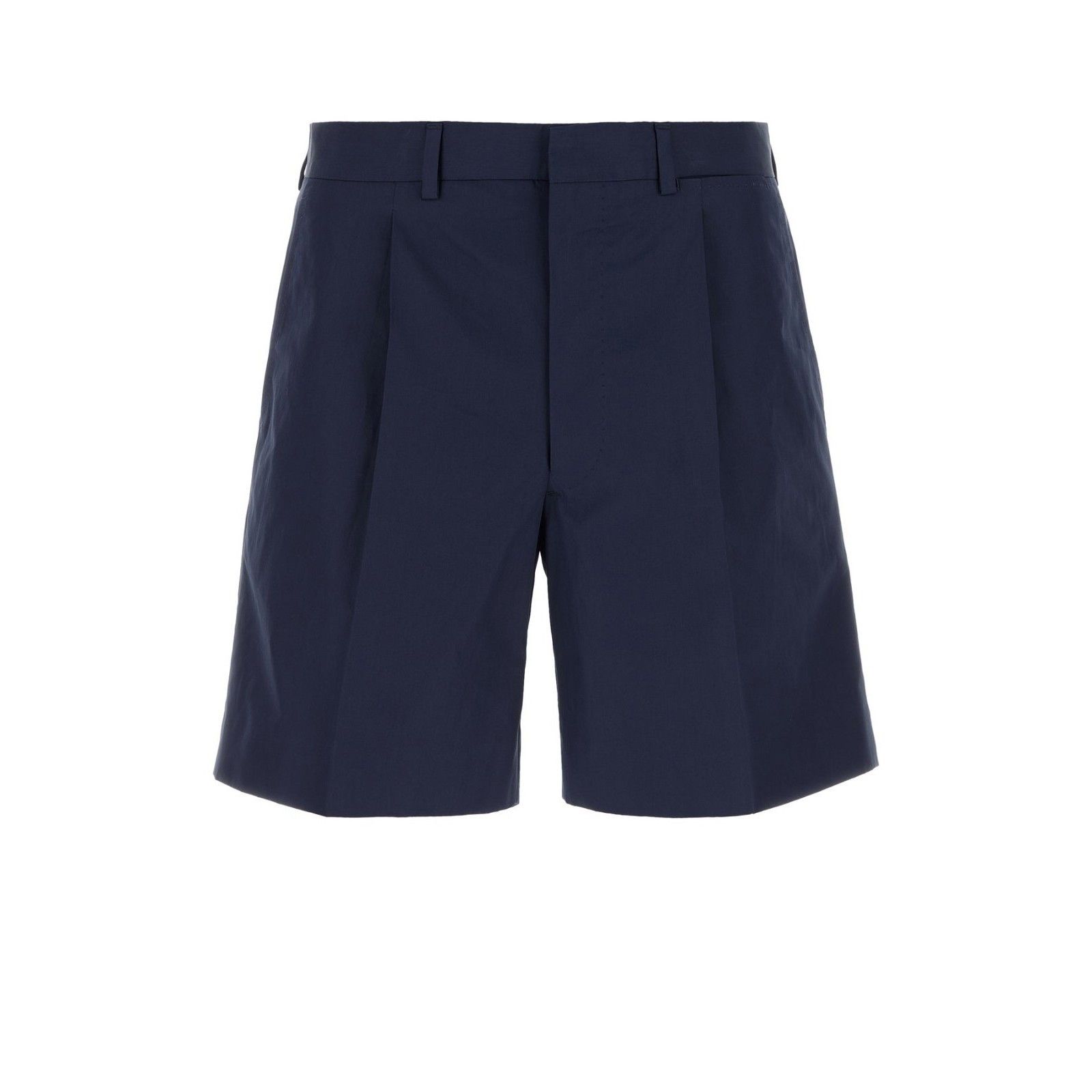 Prada PRADA Dark Blue Poplin Bermuda Shorts New & Authentic (Men's Size US 36 / EU 52 - 1 Thumbnail