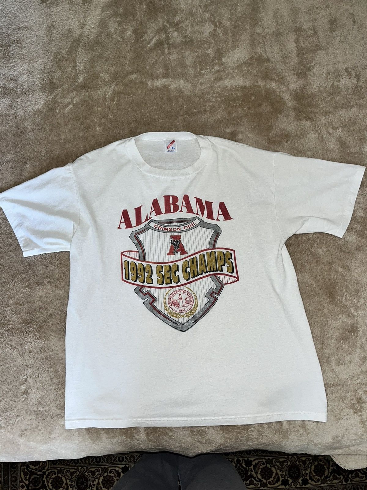 Jerzees × Vintage Vintage Alabama Shirt Size US L / EU 52-54 / 3 - 1 Thumbnail