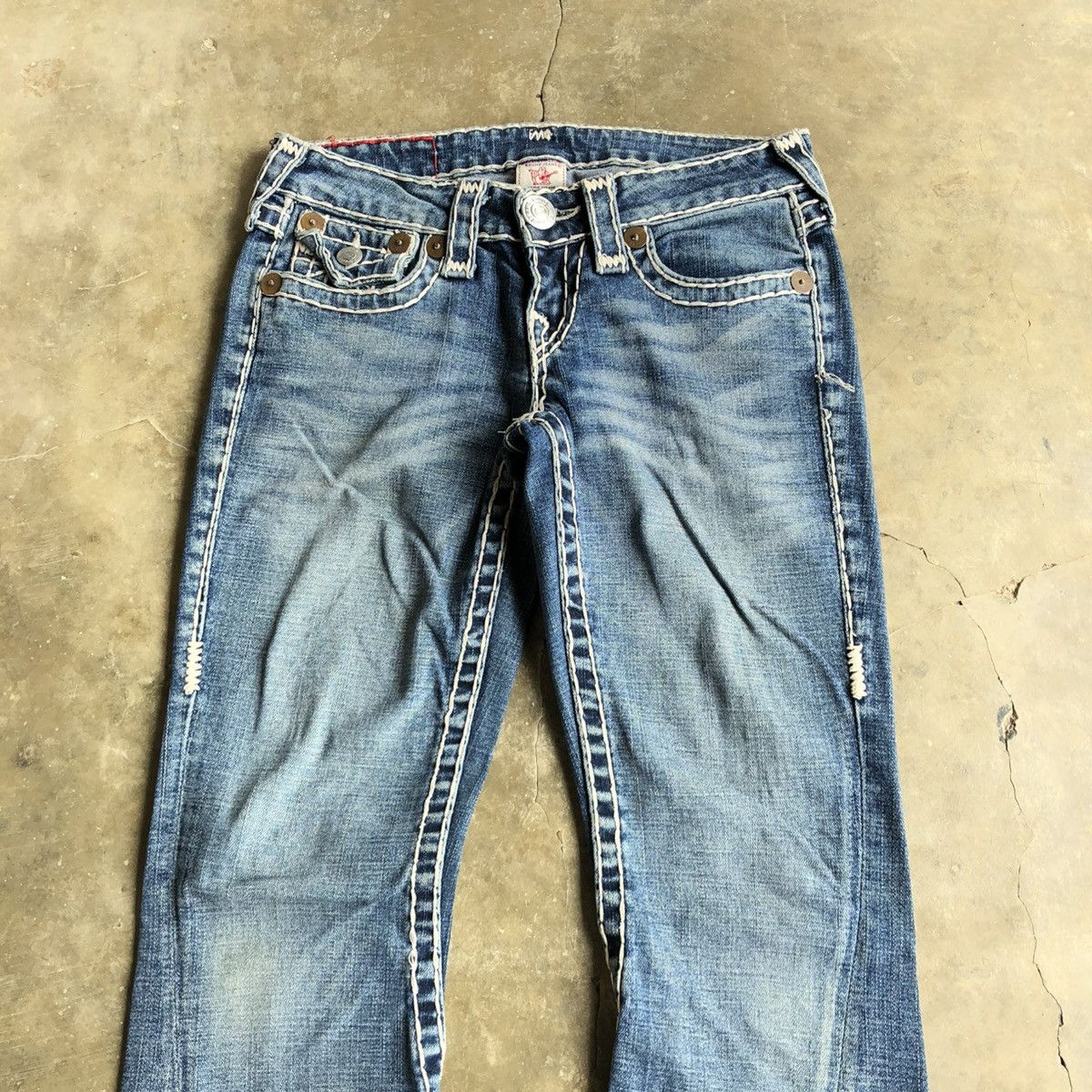 True Religion Vintage True Religion USA Bootcut Flared Denim Jeans Blue Size US 28 / EU 44 - 8 Thumbnail