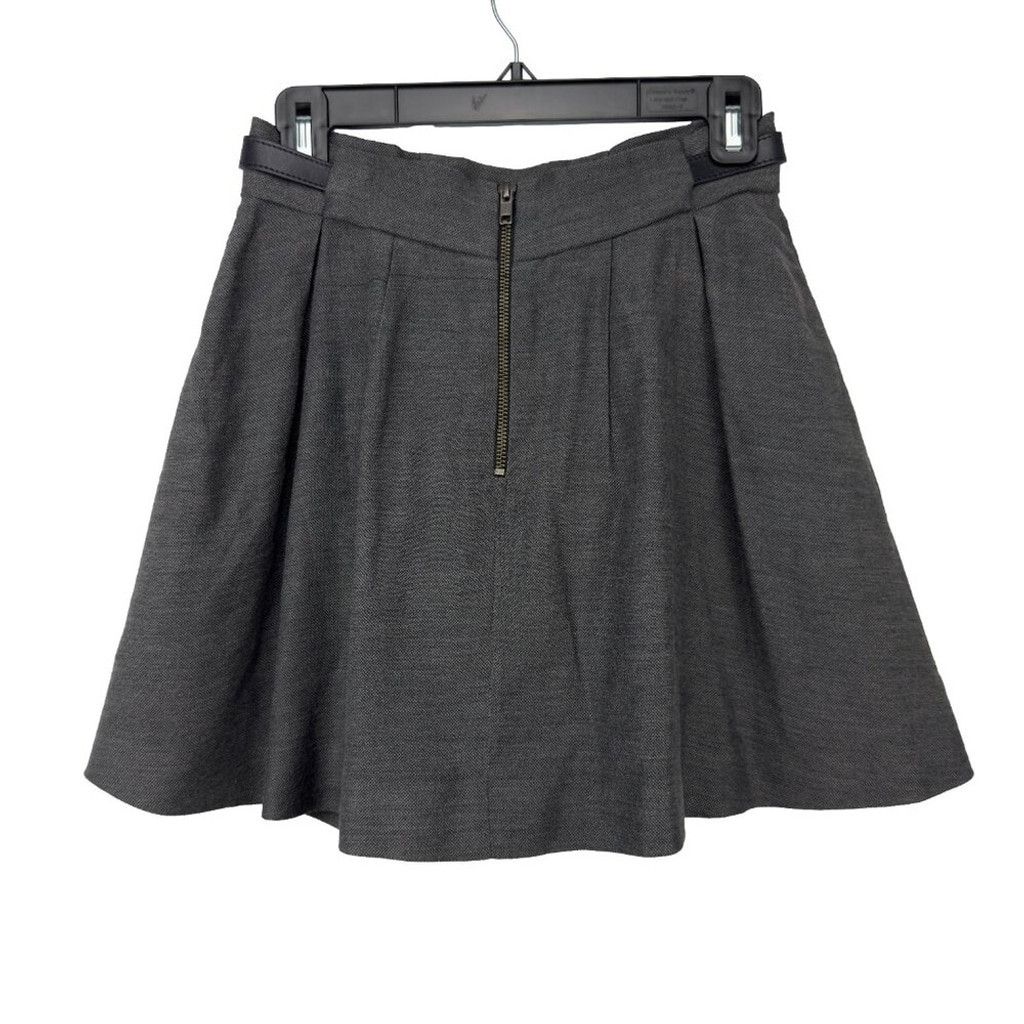 The Kooples THE KOOPLES Pleated Back Zip Closure Gray Mini Skirt 36 Size 25" / US 0 / IT 36 - 5 Thumbnail