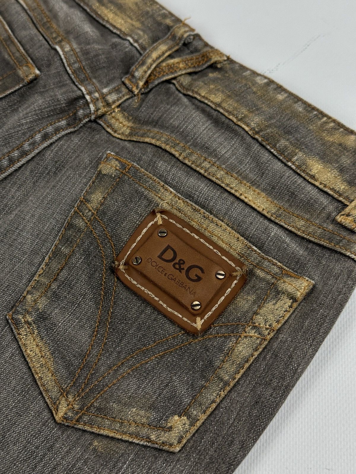 Dolce & Gabbana Vintage Dolce Gabbana Low Waist Jeans 27x28 Size 27" / US 4 / IT 40 - 6 Thumbnail