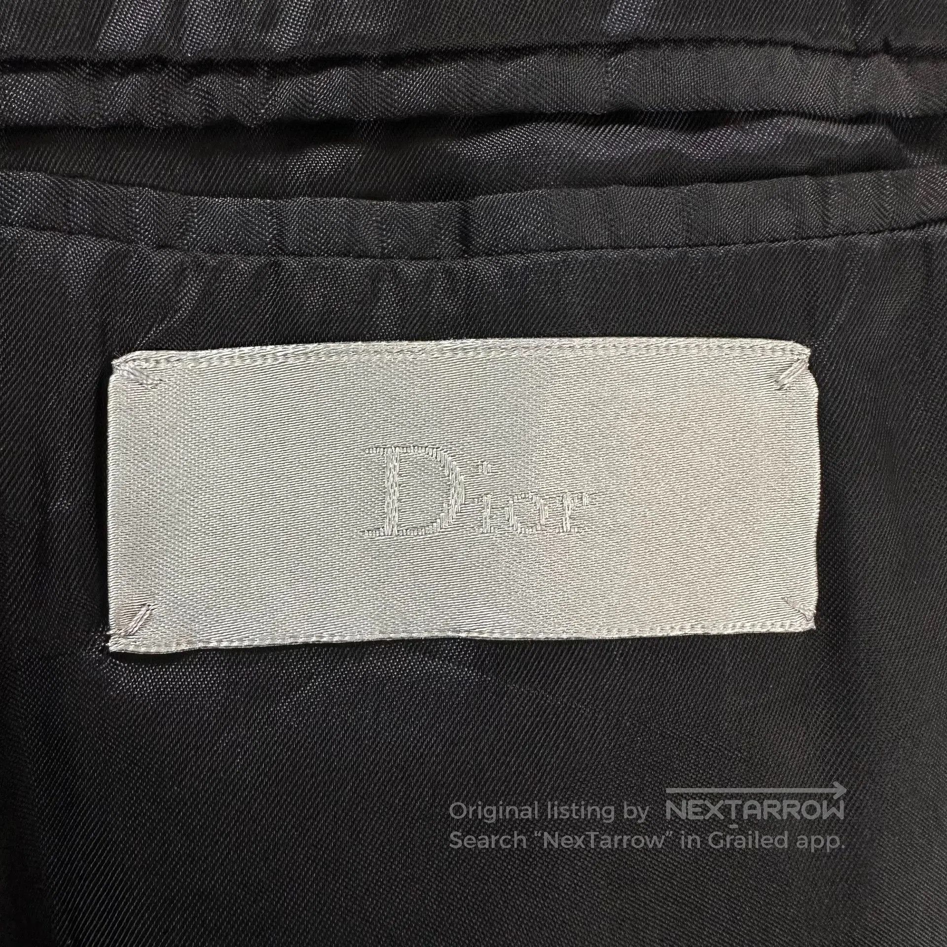 Kris Van Assche Dior Homme 18ss Wheat Logo Wool Blazer. Size US M / EU 48-50 / 2 - 4 Thumbnail