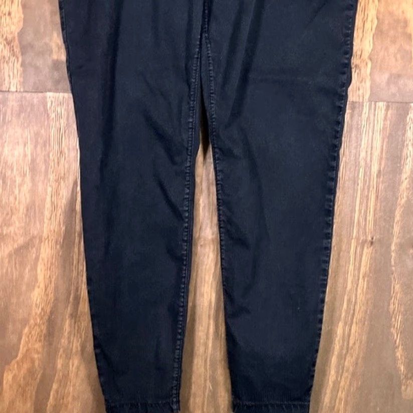 Zara ZARA Womens Pants Black Soft Denim Fly Jean Capris Cropped Stretch 30 in M Regular Straight Ankle Casual Workwear 30 Day Returns Mens? Size 30" / US 8 / IT 44 - 3 Thumbnail