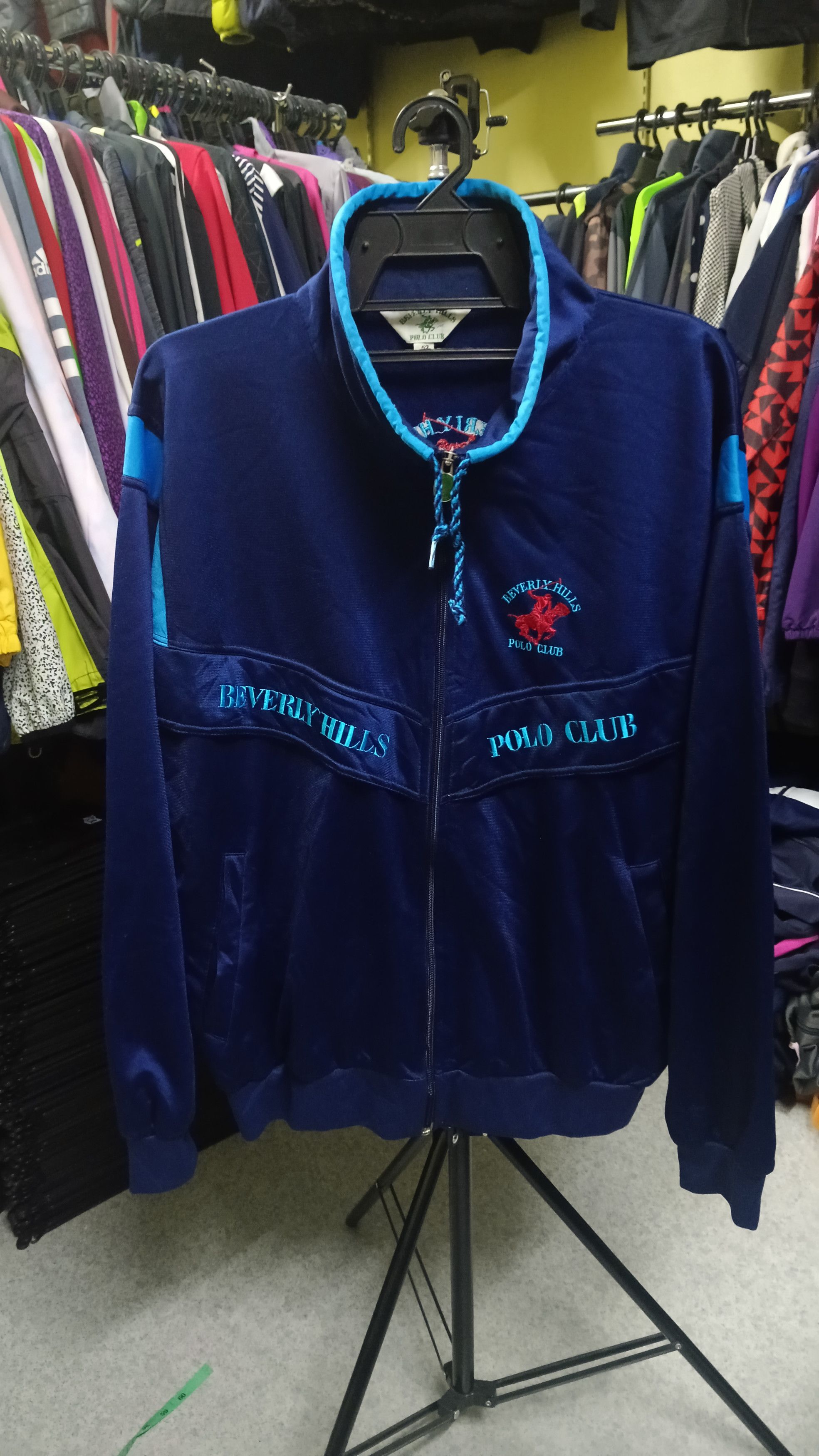 🔥 Rare Vintage Beverly Hills Polo Club Track Sweater