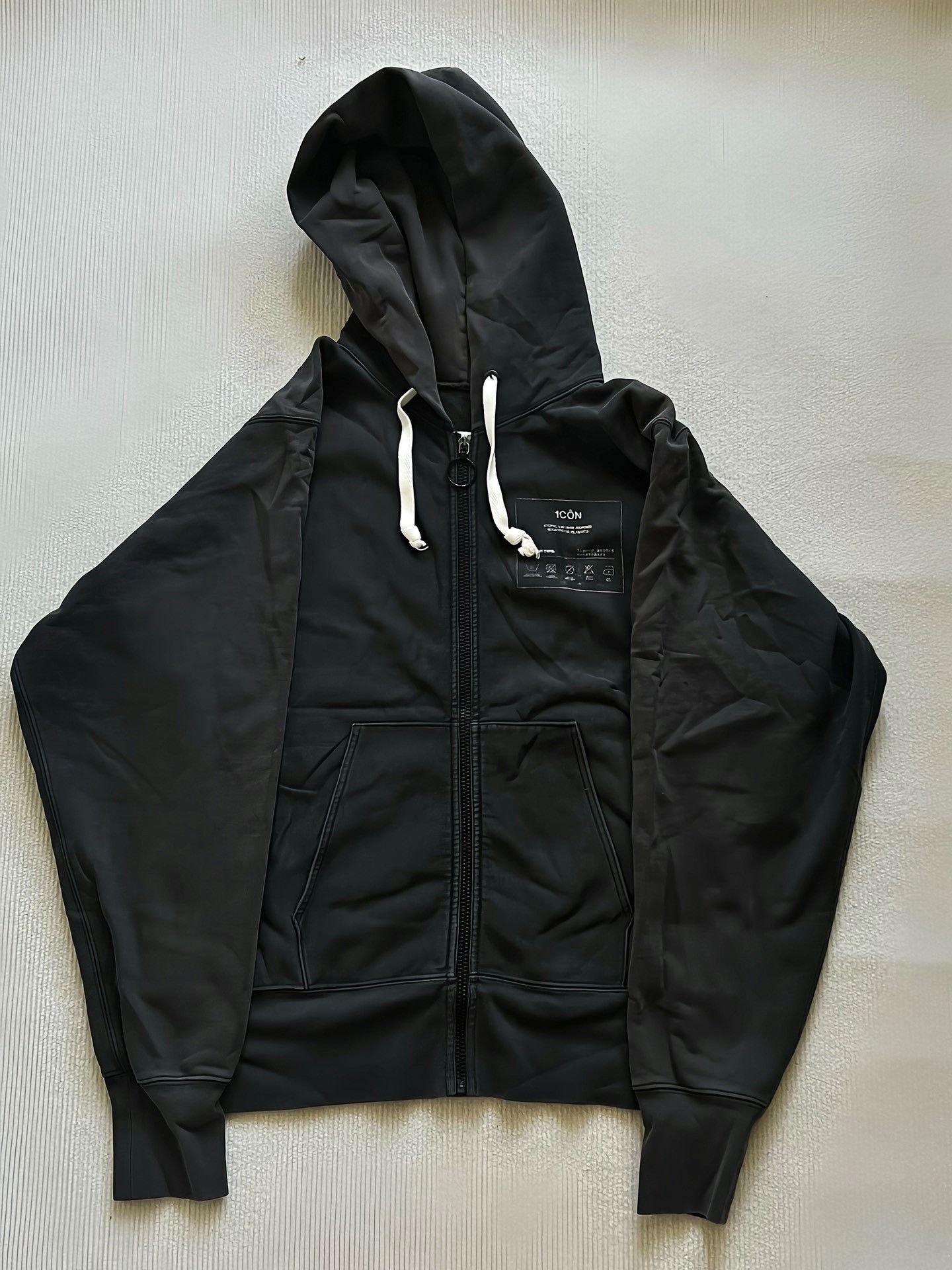 Maison Margiela Label washed zipper sweatshirt 2501-Nextarr