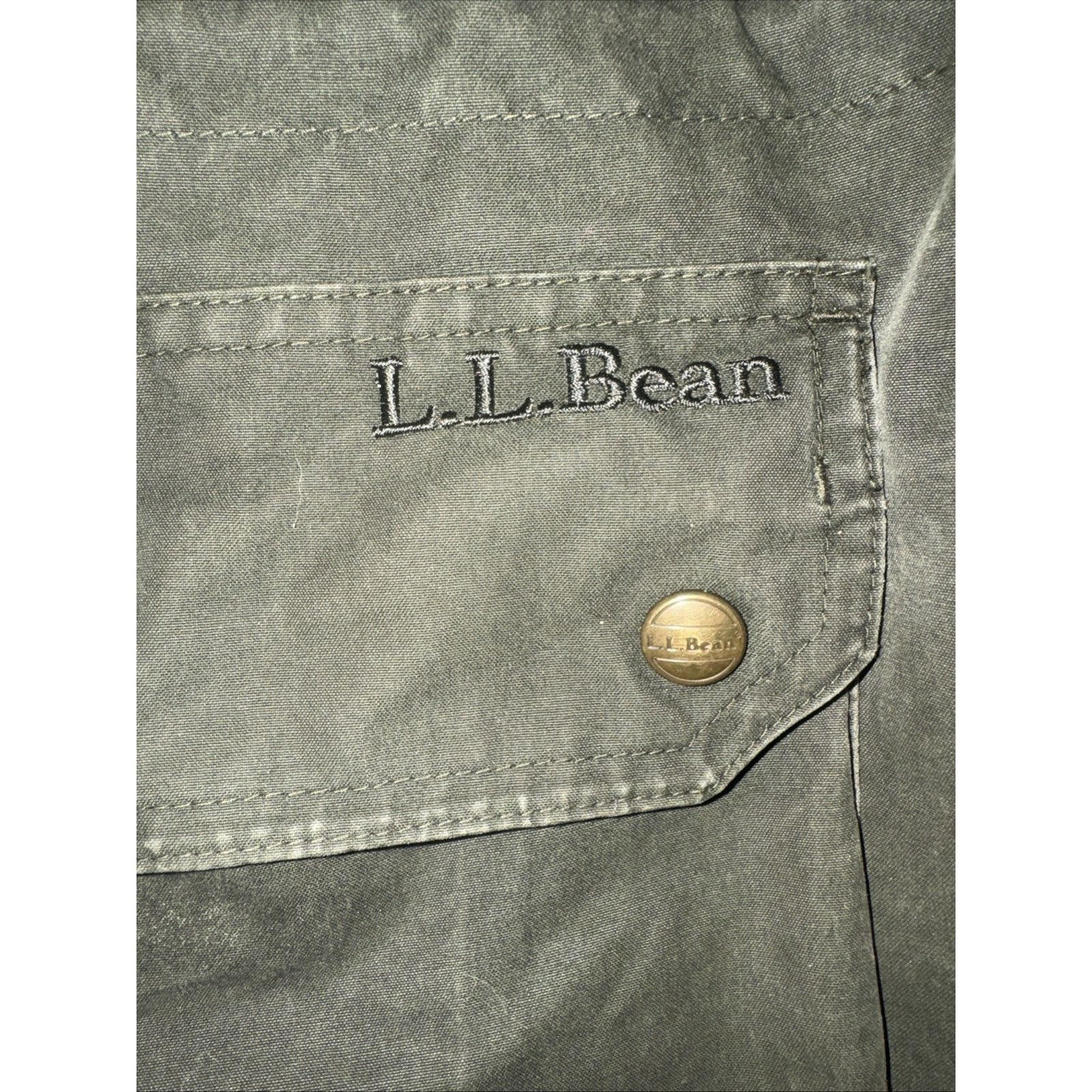 L.L. Bean × Vintage Vintage LL Bean Chore Jacket Olive XXL Detachable Hood 26x32 Size US XL / EU 56 / 4 - 4 Thumbnail