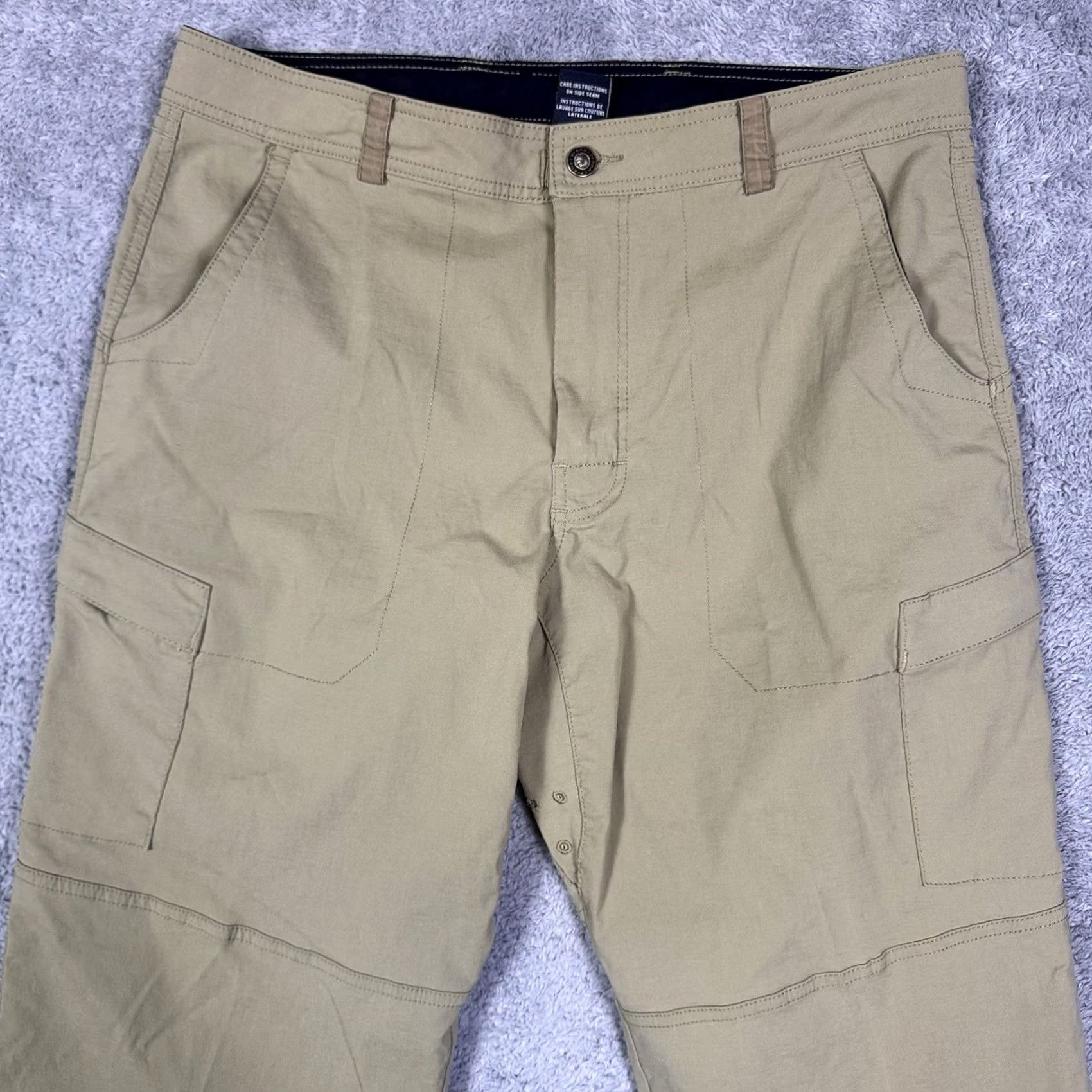 Prana Prana Womens Size 34 Softshell Roll Up Zip Convertible Vintage Stretch Pants Size US 34 / EU 50 - 4 Thumbnail