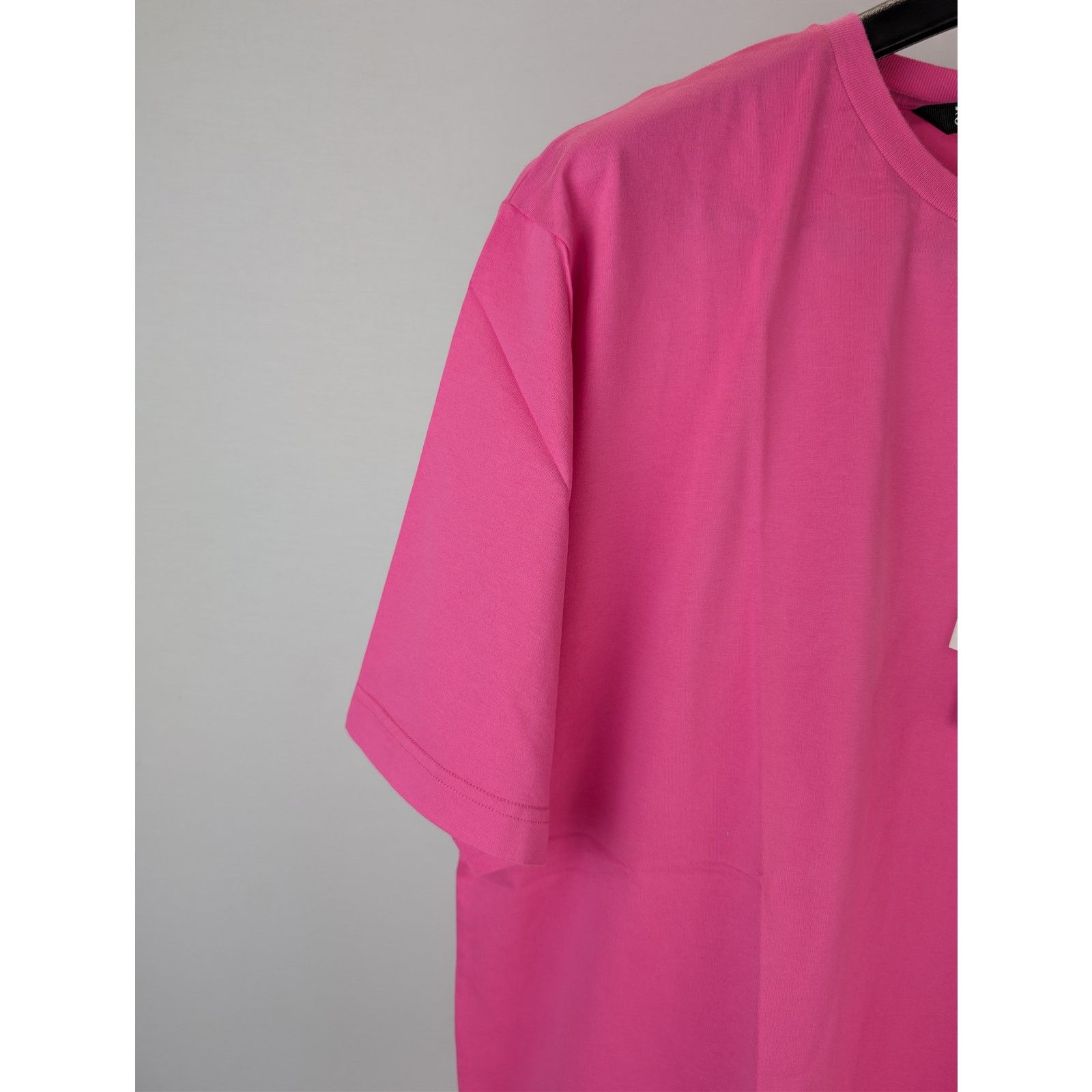 Palm Angels o1rshd1 Embroidered Logo Slim T-Shirt in Fuchsia Pink/Black Size US XL / EU 56 / 4 - 5 Thumbnail