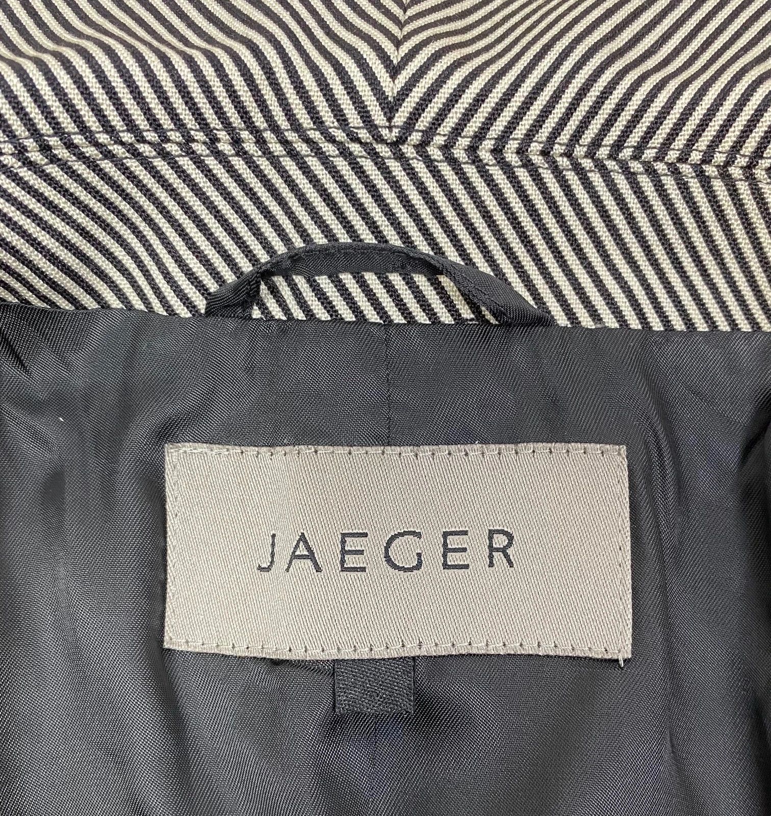 Jaeger Jaeger Geometric Pattern Blazer Silk Wool size UK10 Size M / US 6-8 / IT 42-44 - 8 Thumbnail