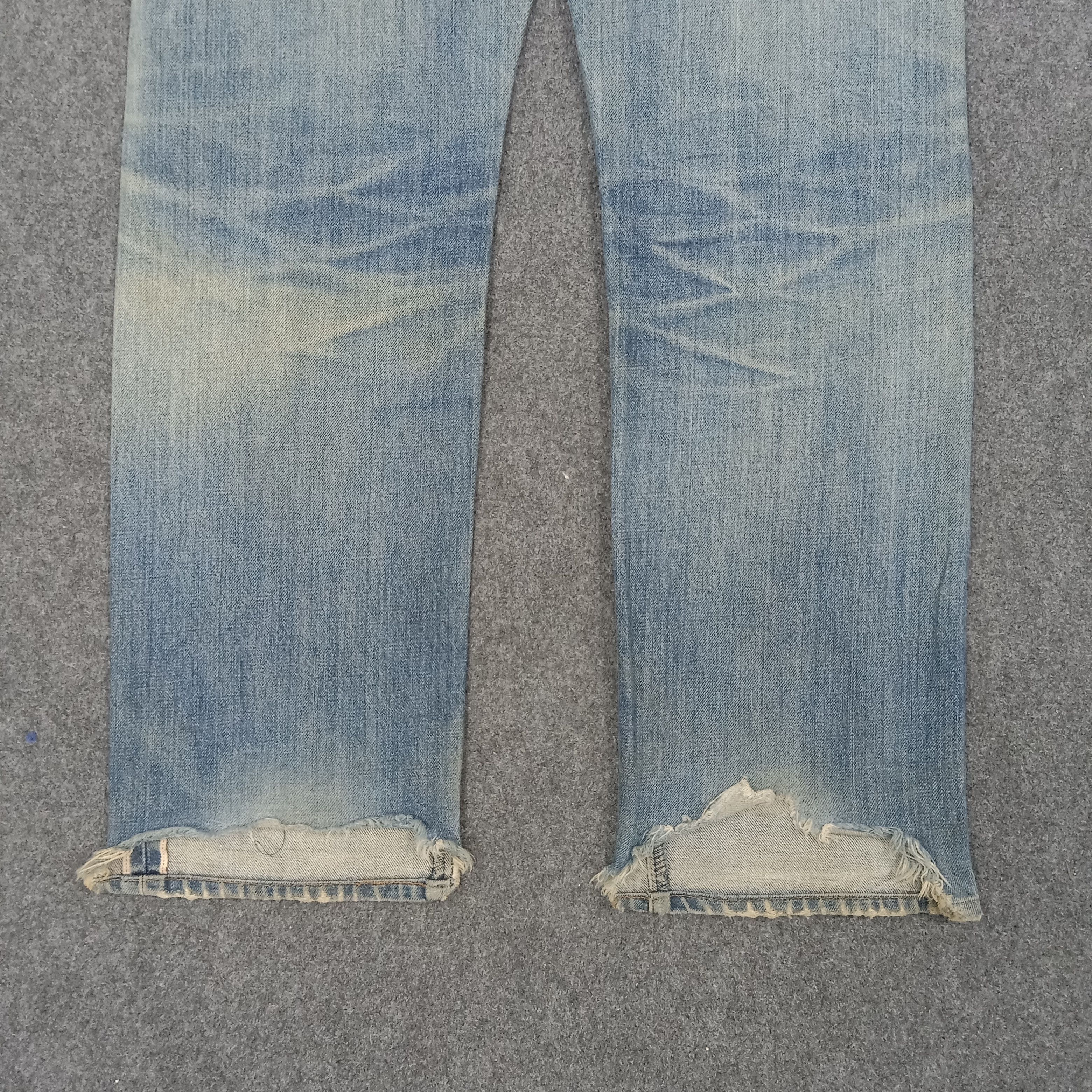 Levi's × Vintage Levi's 551 Z American Big E Distressed SelvedgeDenim Jeans Size US 29 - 9 Thumbnail
