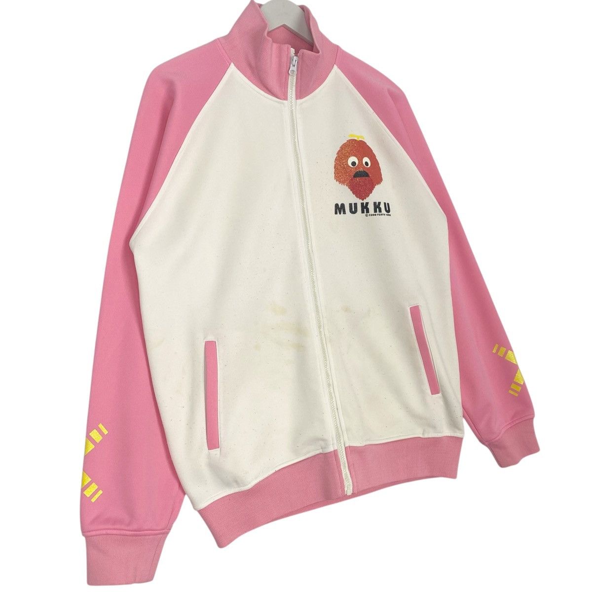 Vintage Vintage Mukku Cartoon Big Printed Pink/White Pullover Size L Size US L / EU 52-54 / 3 - 3 Thumbnail