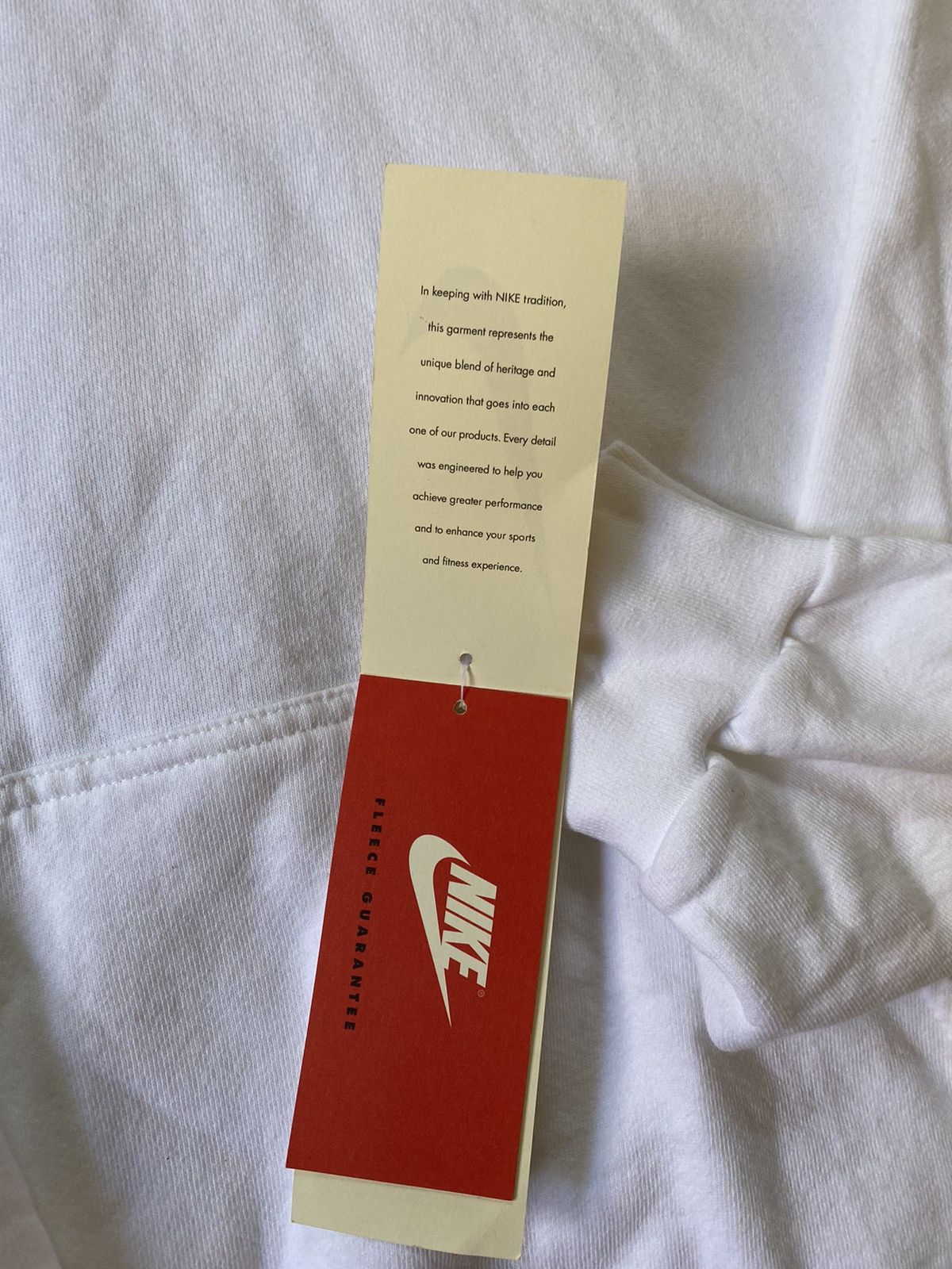 Nike × Vintage Rare Deadstock Vintage 90s Nike White Tag Hoodie Made In USA Size US XXL / EU 58 / 5 - 4 Thumbnail