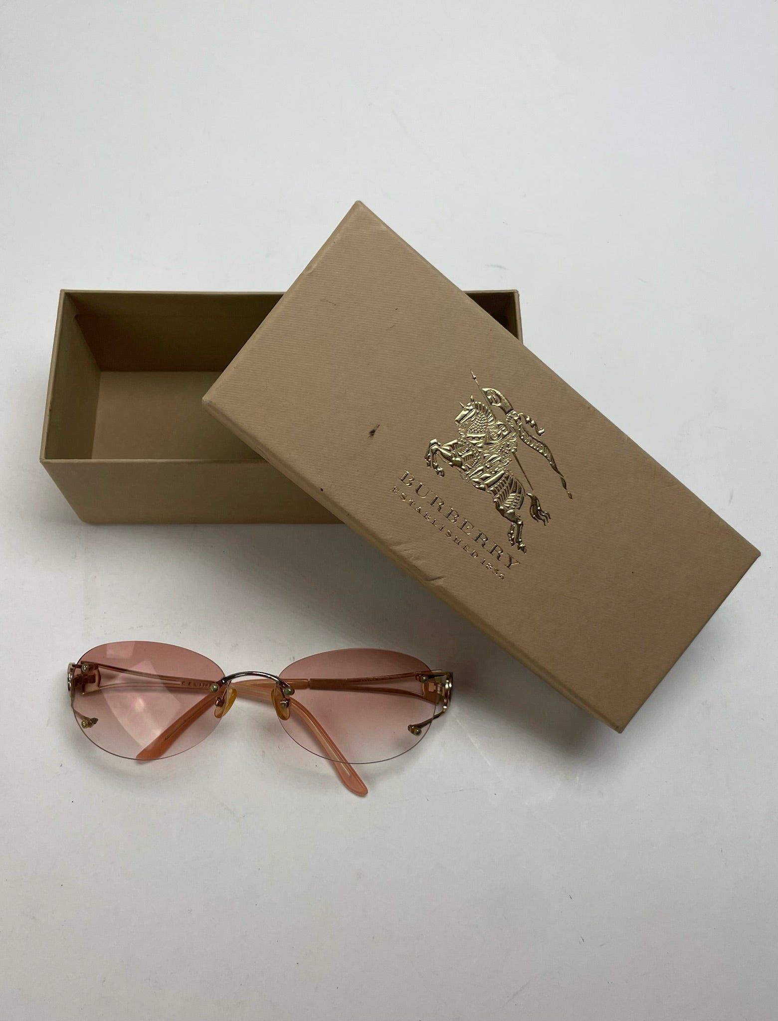 Celine Vintage Paris Rimless Sunglasses Pink Size ONE SIZE - 1 Thumbnail