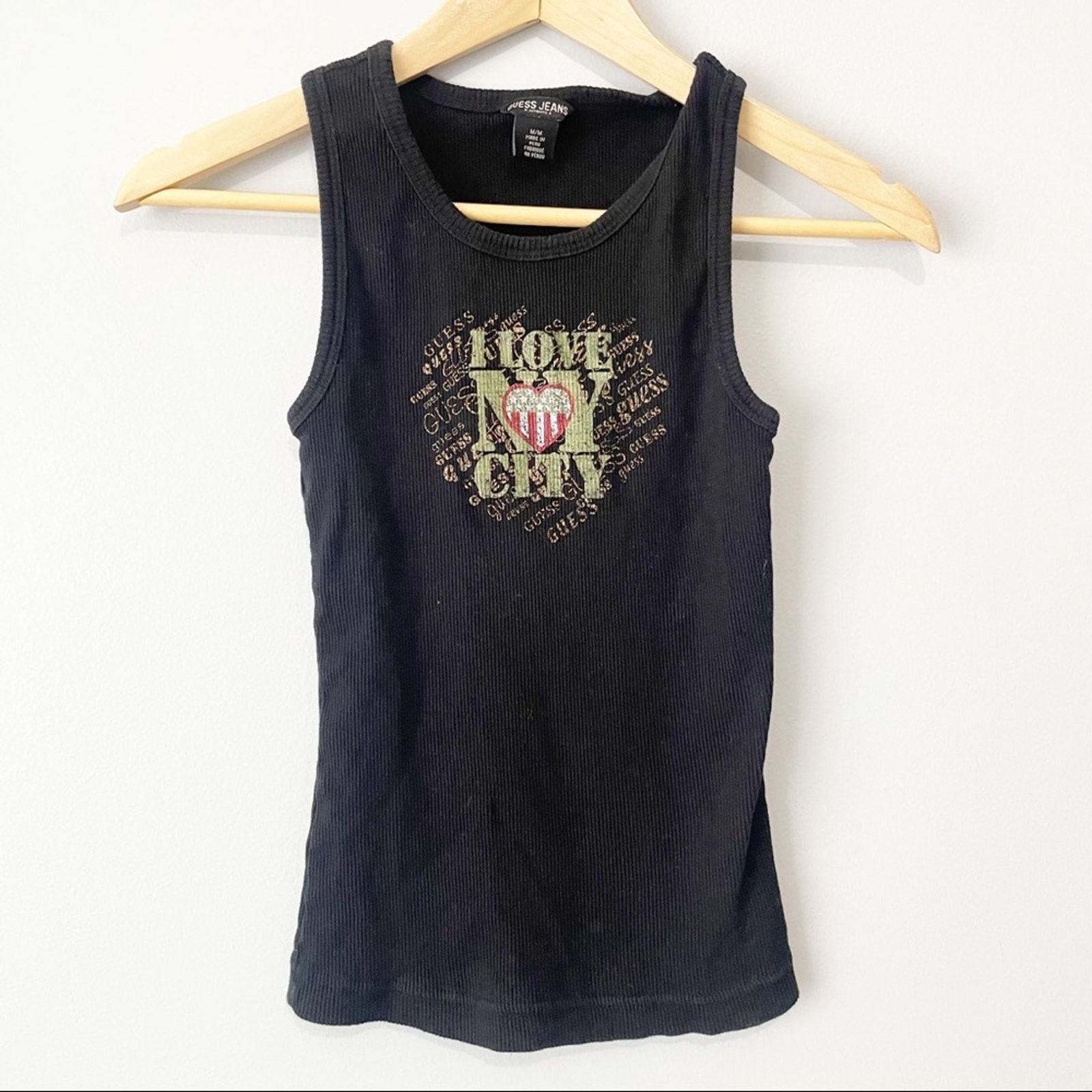 Guess Guess Jeans Vintage I love NY black tank 2002 size medium Size M / US 6-8 / IT 42-44 - 7 Thumbnail