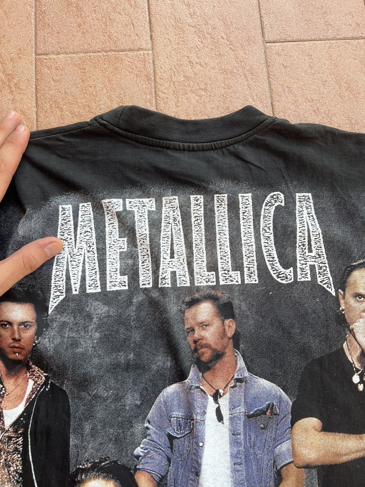 Band Tees × Vintage Vintage Metallica AOP 90s t shirt Size US L / EU 52-54 / 3 - 11 Thumbnail
