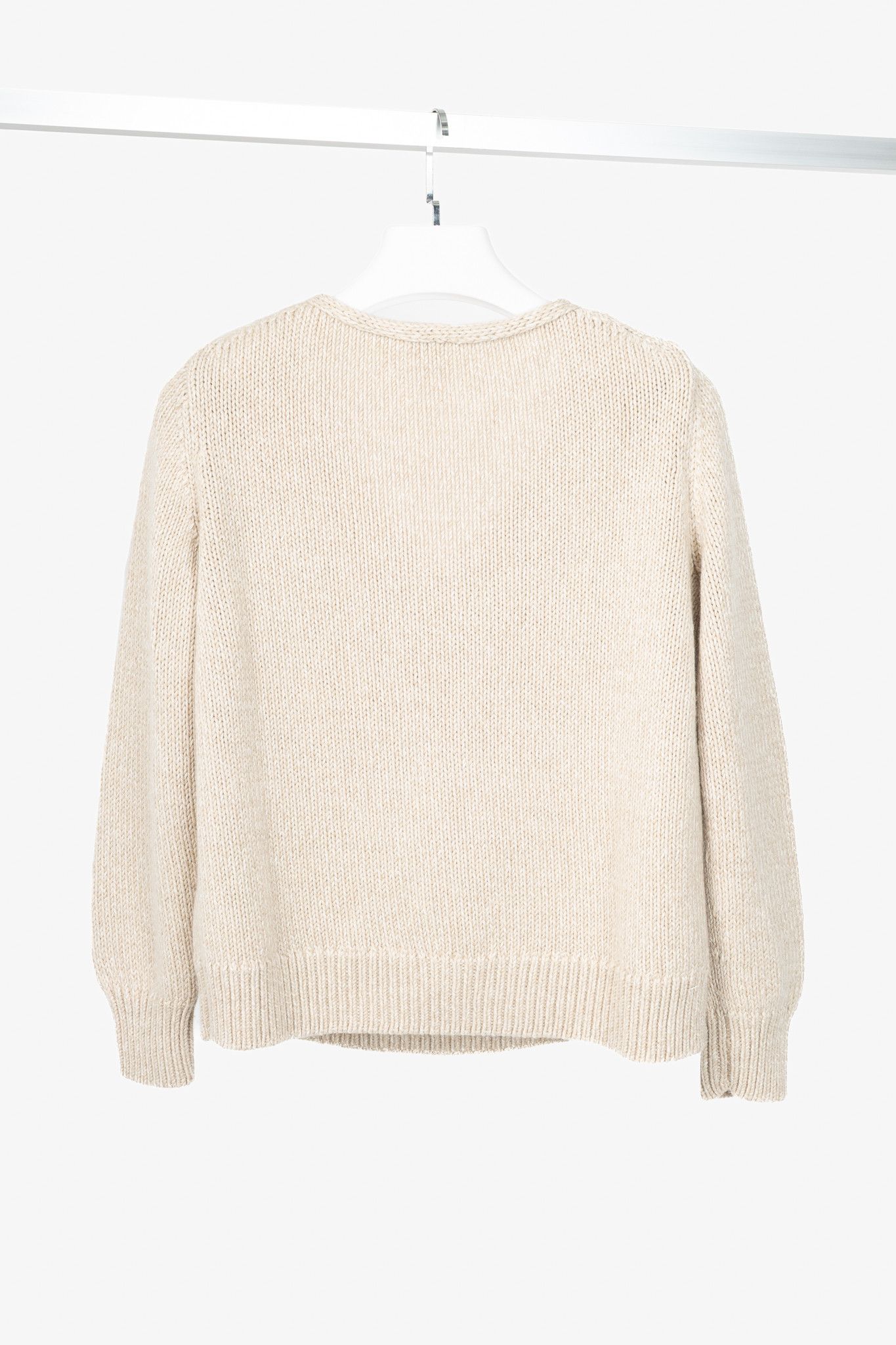 Lafayette 148 Lafayette 148 Metallic Wool & Cashmere Cable-Knit Sweater Size M / US 6-8 / IT 42-44 - 2 Thumbnail