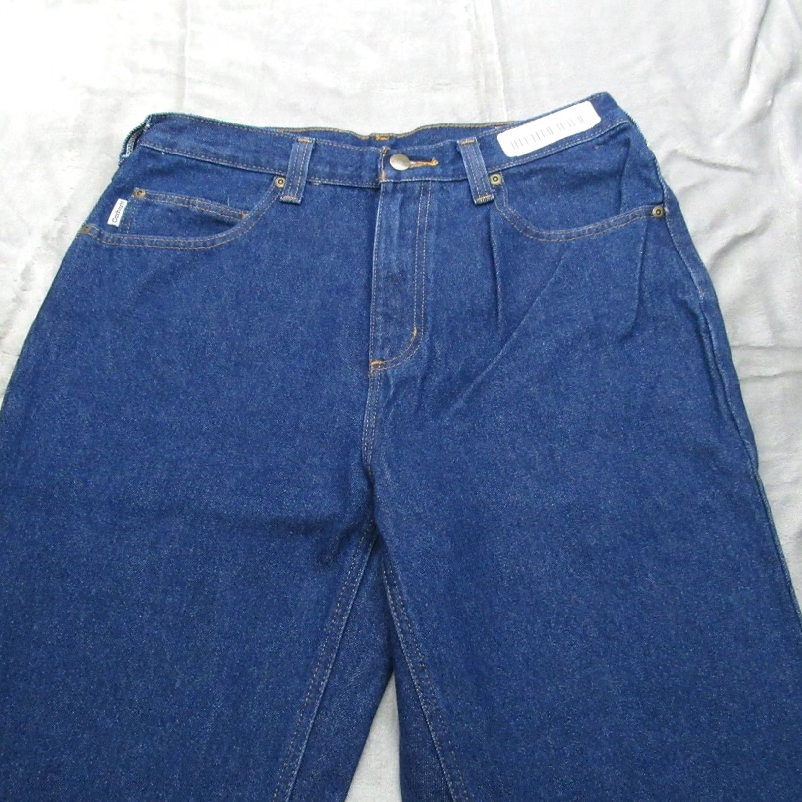 Carhartt VINTAGE: Carhartt Work Pants Mens 32x36 Dark Jeans Relaxed Fit Denim Straight Rugged NEW Size US 32 / EU 48 - 2 Thumbnail