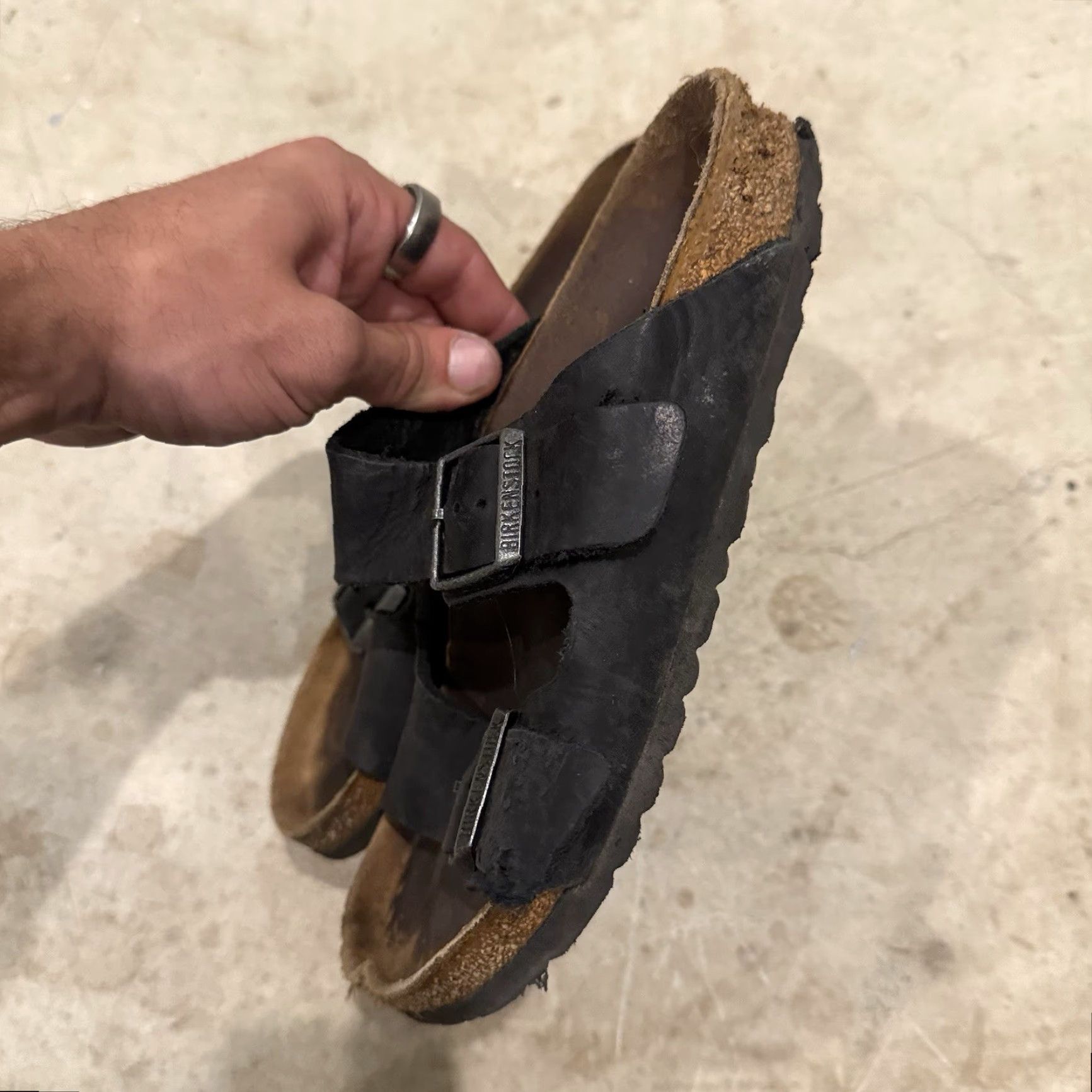 Birkenstock Birkenstock Arizona Black Birko-Flor Slide Sandals 37 EU Women 6-6.5 US Size US 6 / IT 36 - 5 Thumbnail