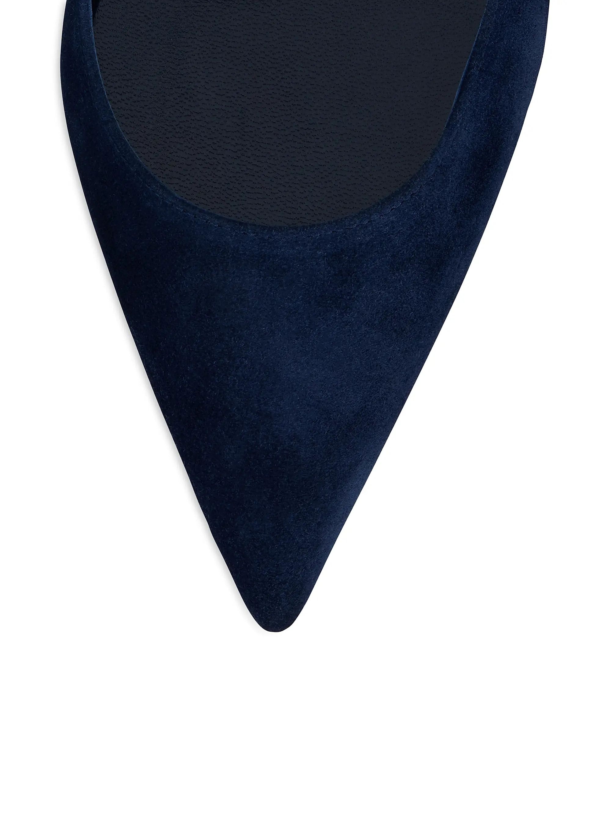 Christian Louboutin os11x0126 Iriza Veau Velours 85mm Pumps in Blue Size US 9 / IT 39 - 5 Thumbnail