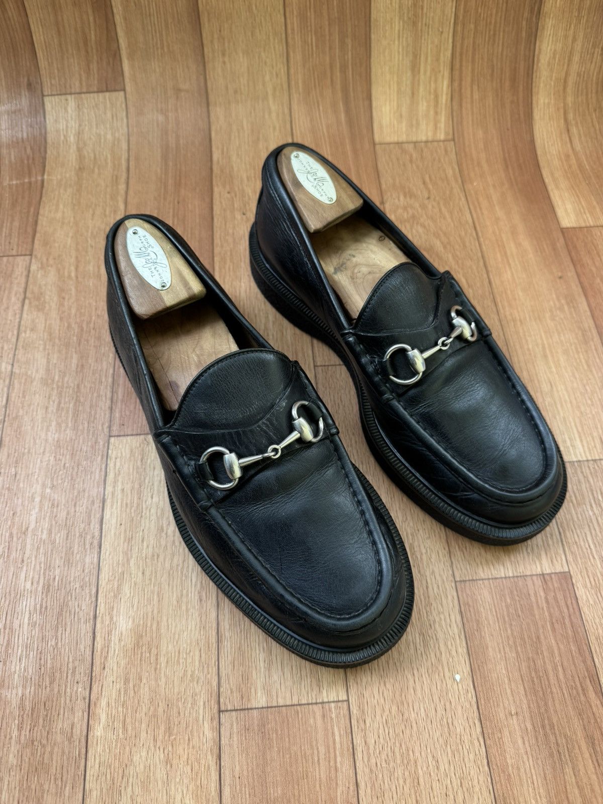 Gucci Gucci Horsebit Loafers platforms Size US 6.5 / EU 39-40 - 2 Thumbnail