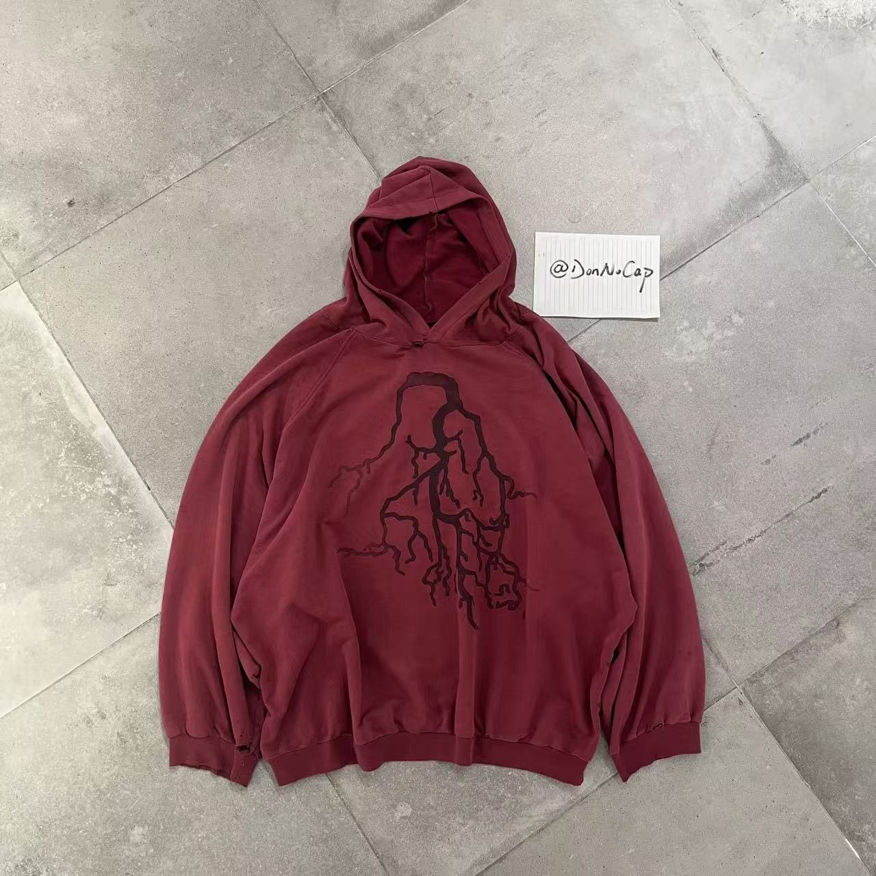 Raf Simons A/W2002 “Virginia Creeper” oversized roots hoodie