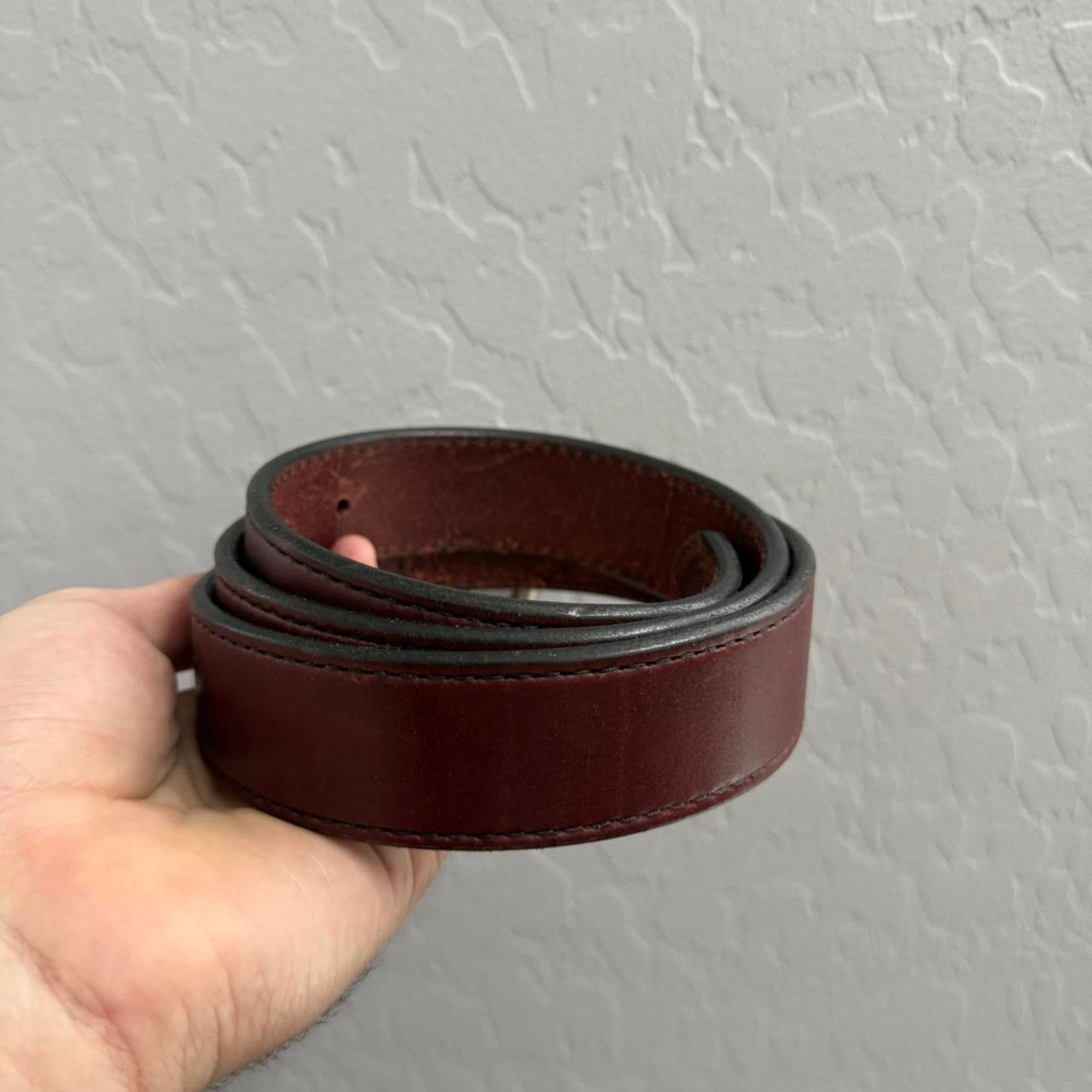 Other Thick Leather Belt Made With High Quality Materials Size 40 - 4 Thumbnail